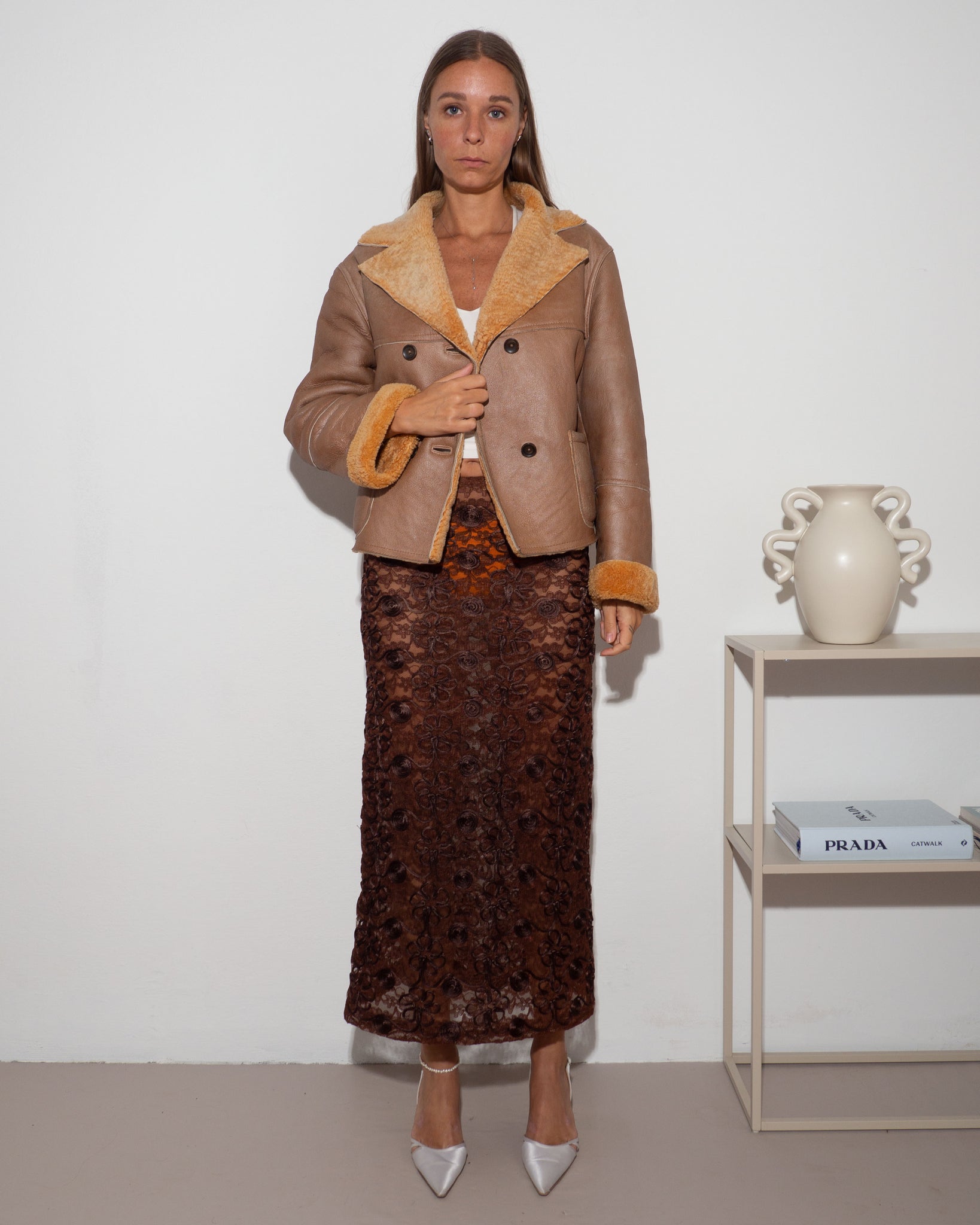Shearling Boxy Jacket