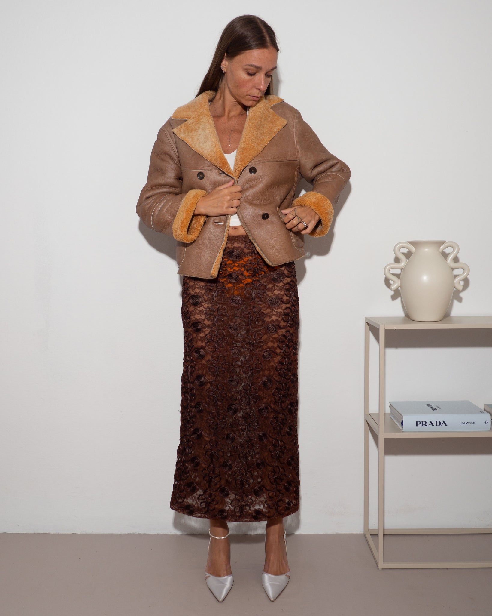 Shearling Boxy Jacket