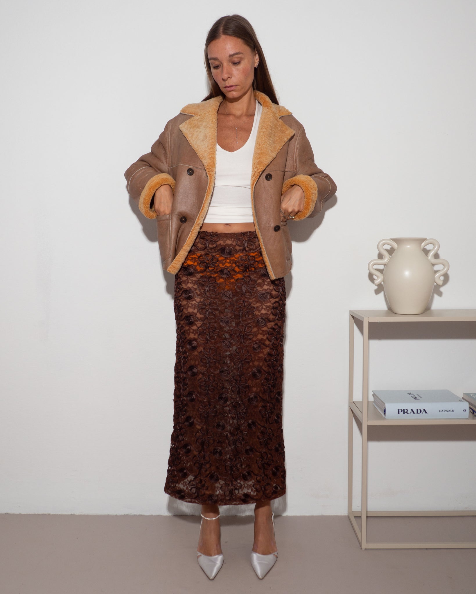Shearling Boxy Jacket