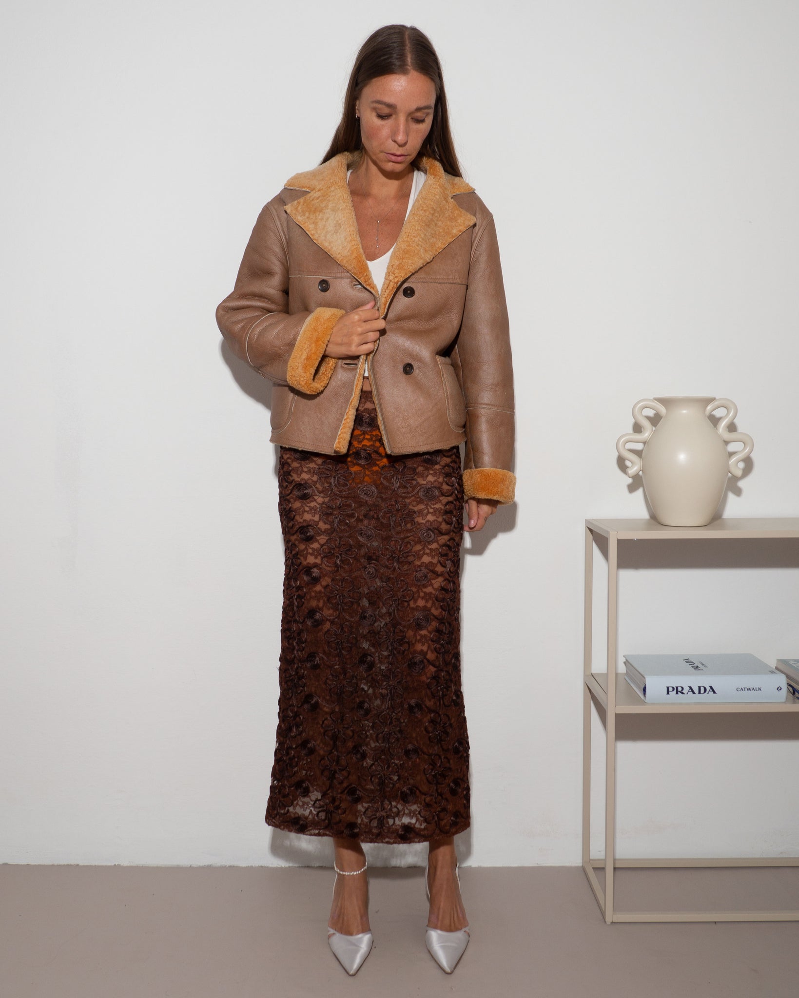 Shearling Boxy Jacket