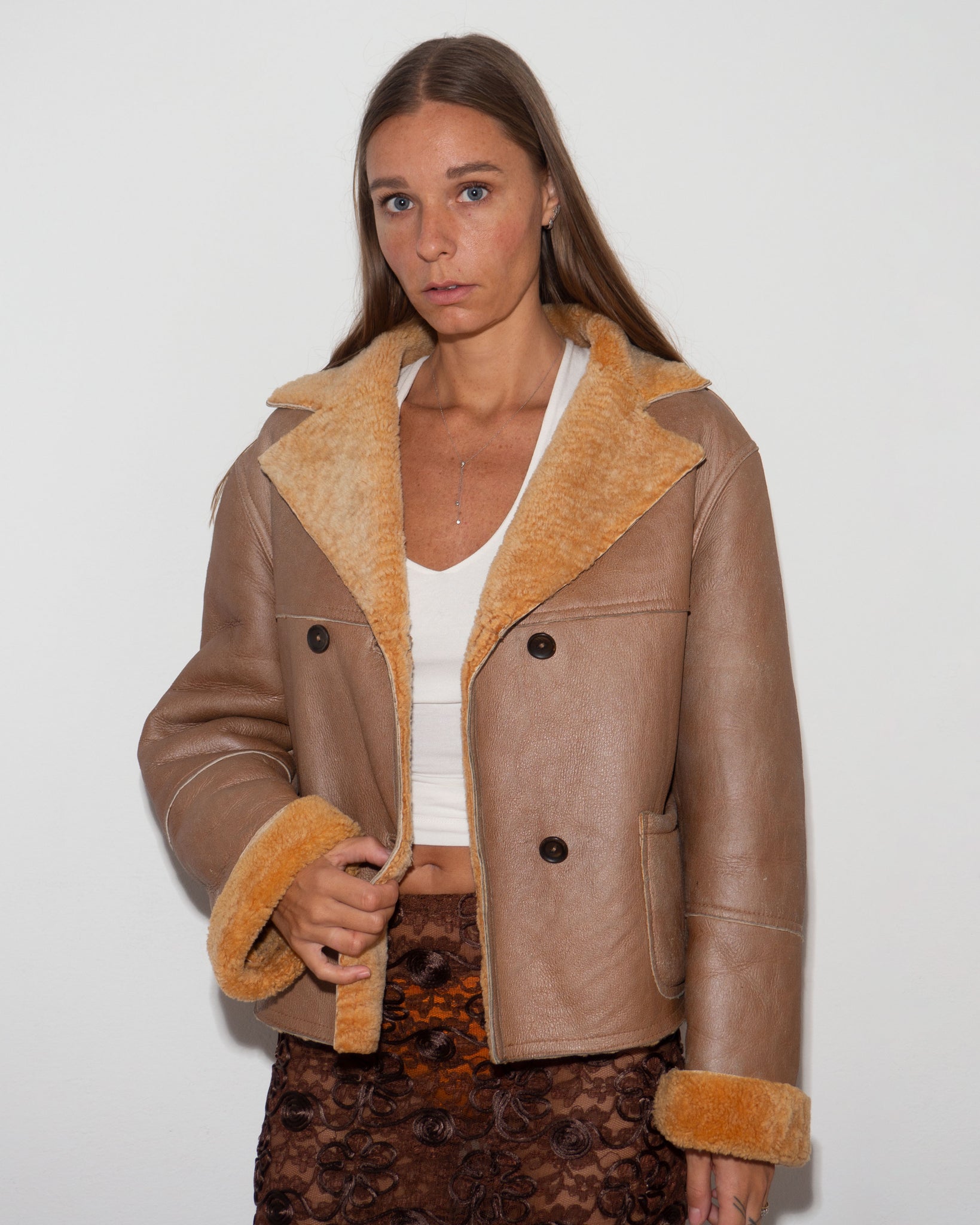 Shearling Boxy Jacket