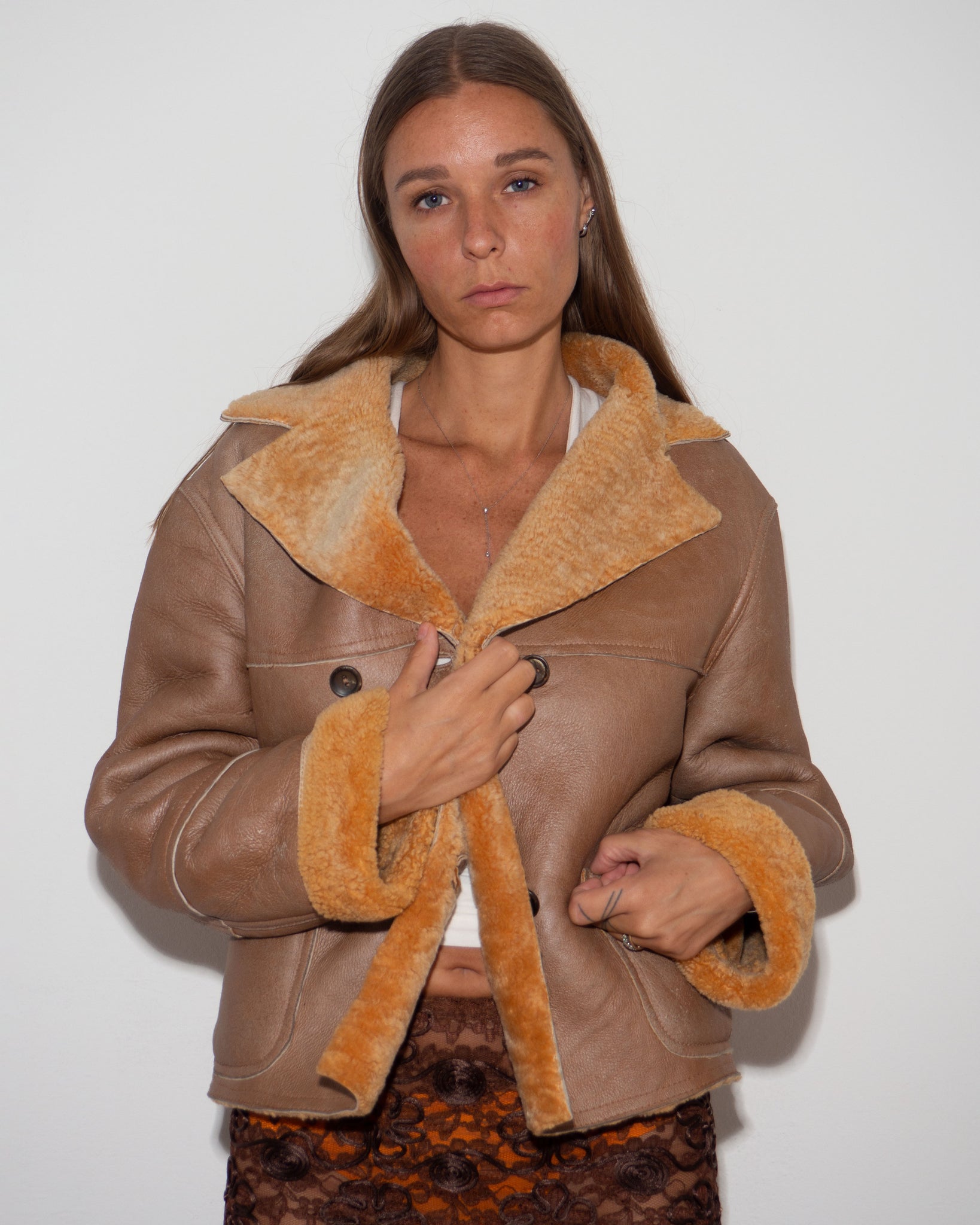 Shearling Boxy Jacket