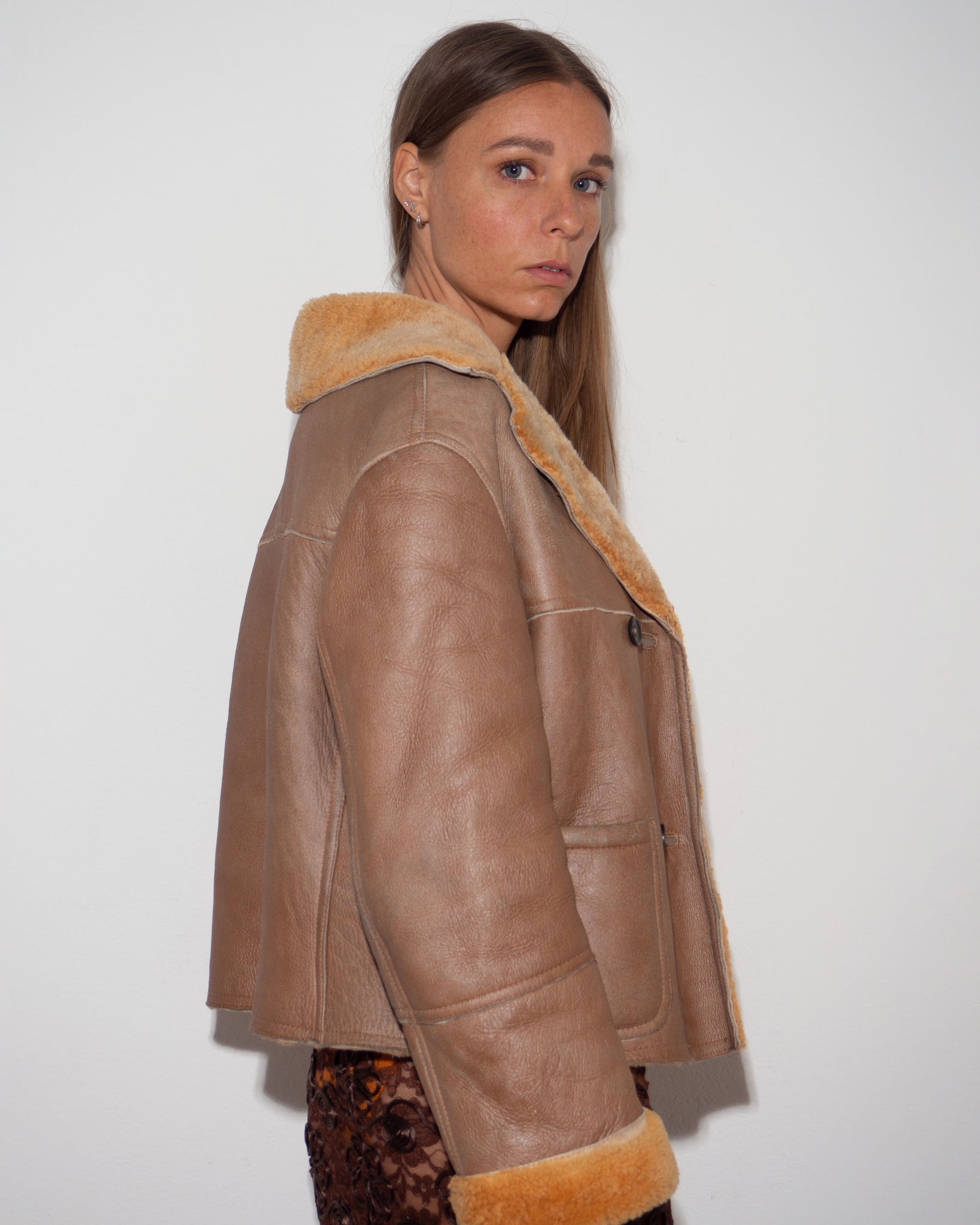 Shearling Boxy Jacket