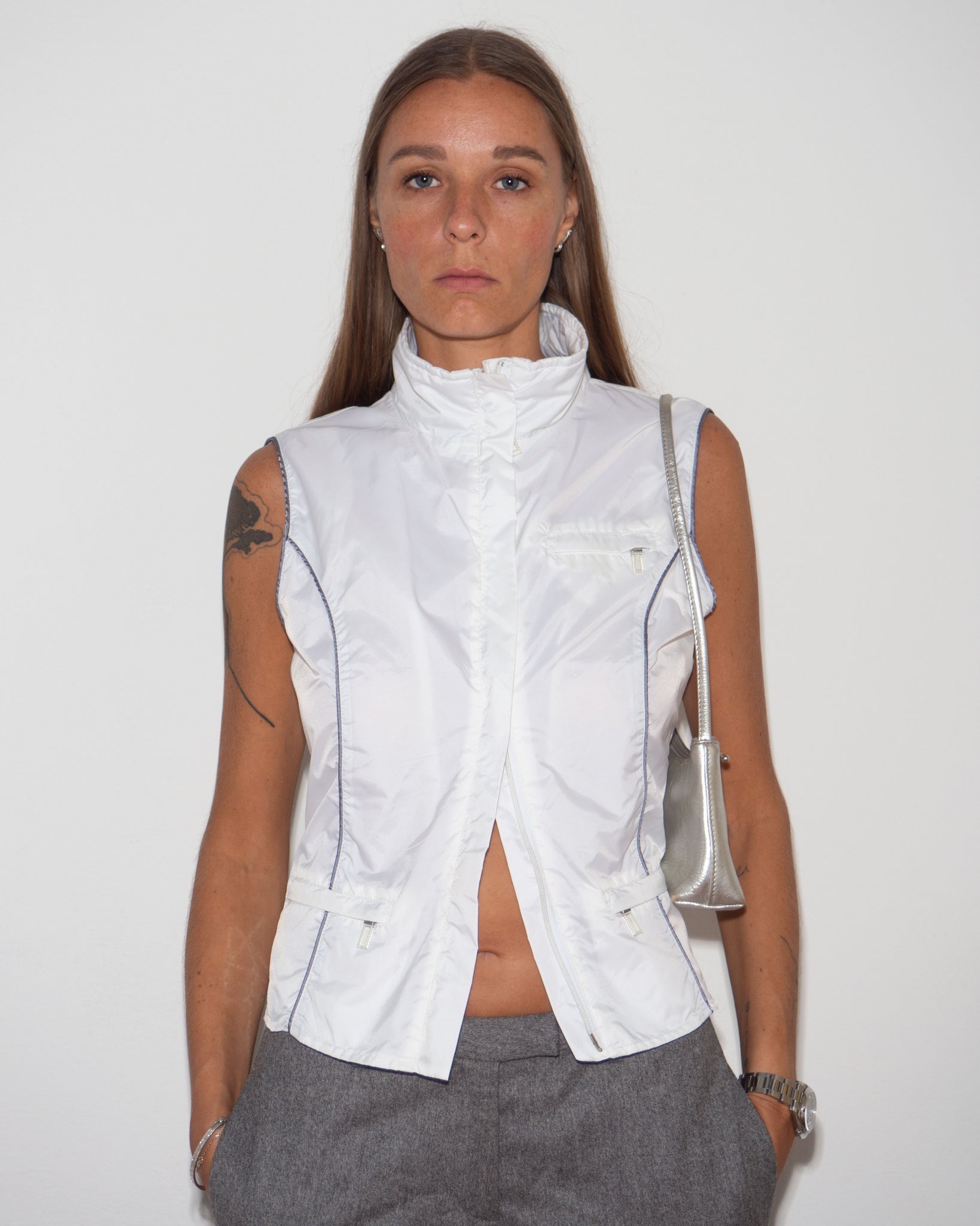 Nylon Zip Waistcoat