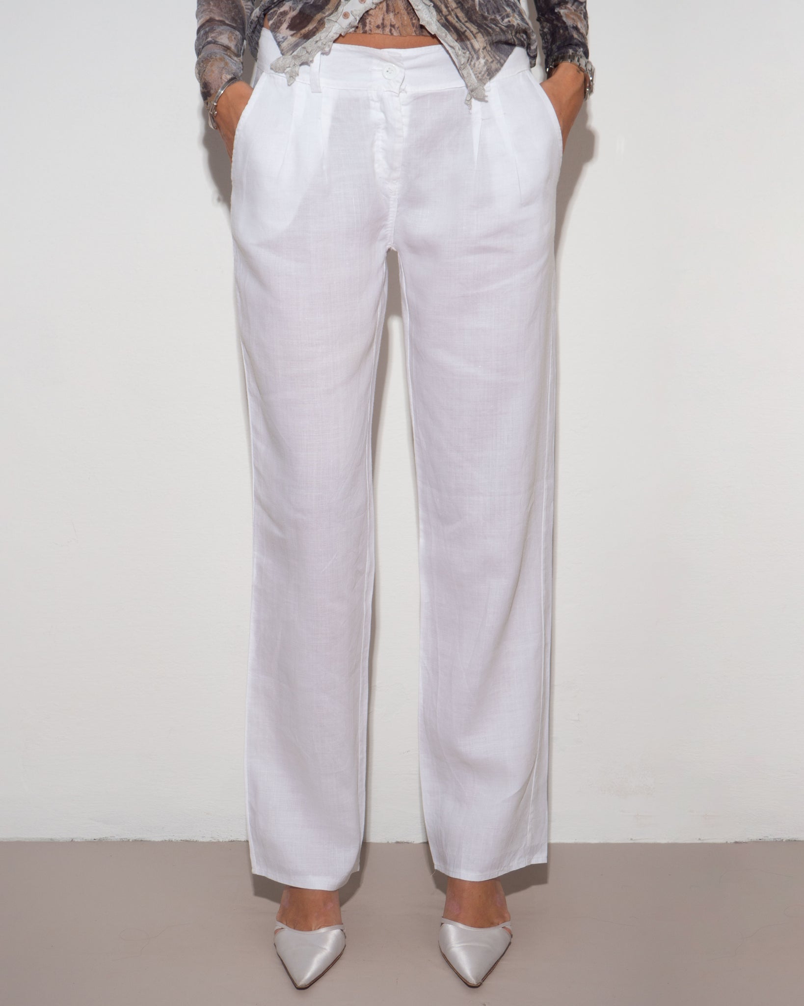 White Linen Pants