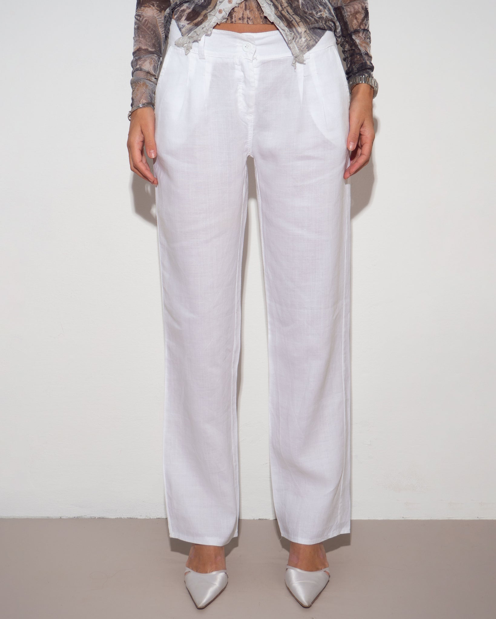 White Linen Pants