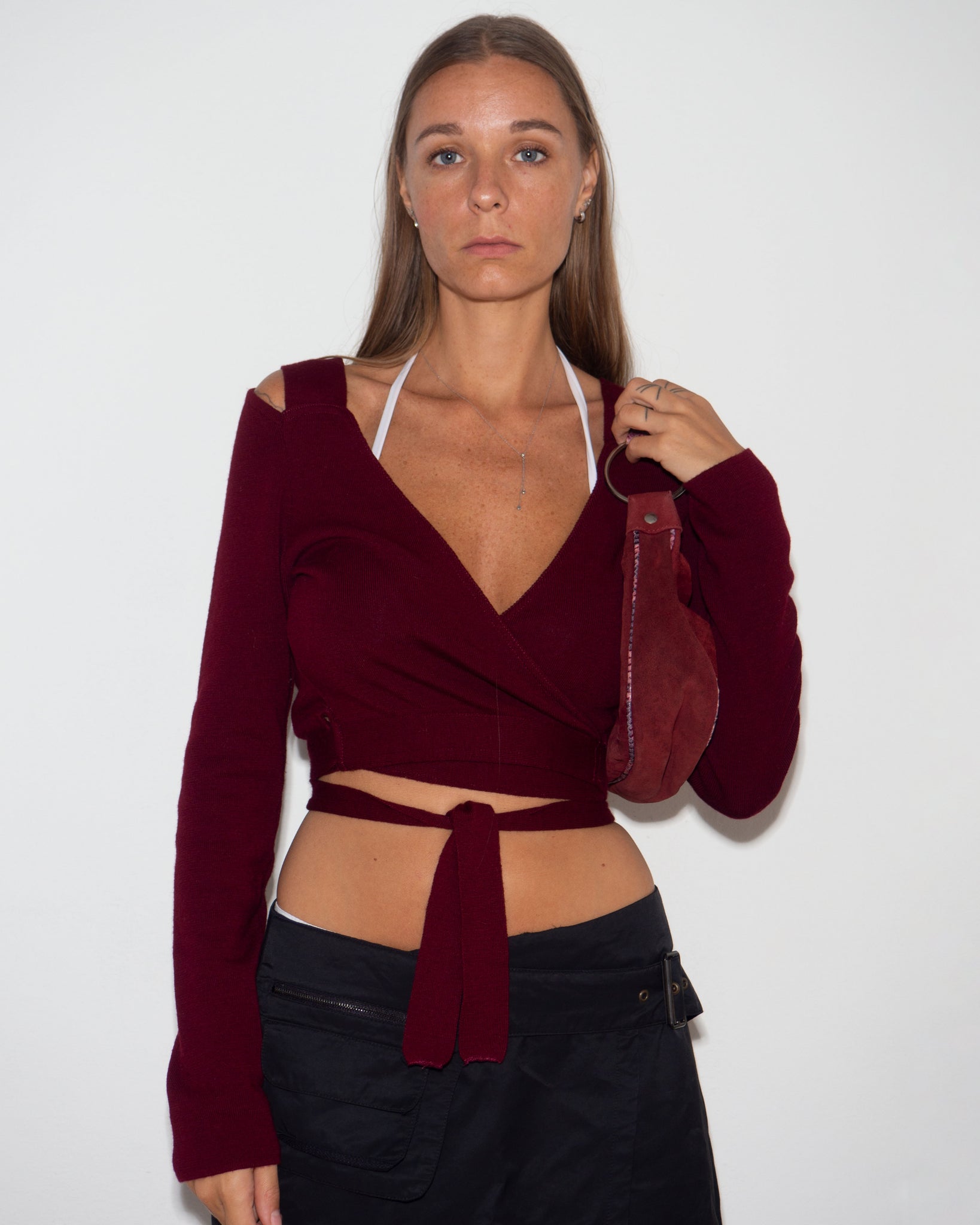 Leather Croissant Bag