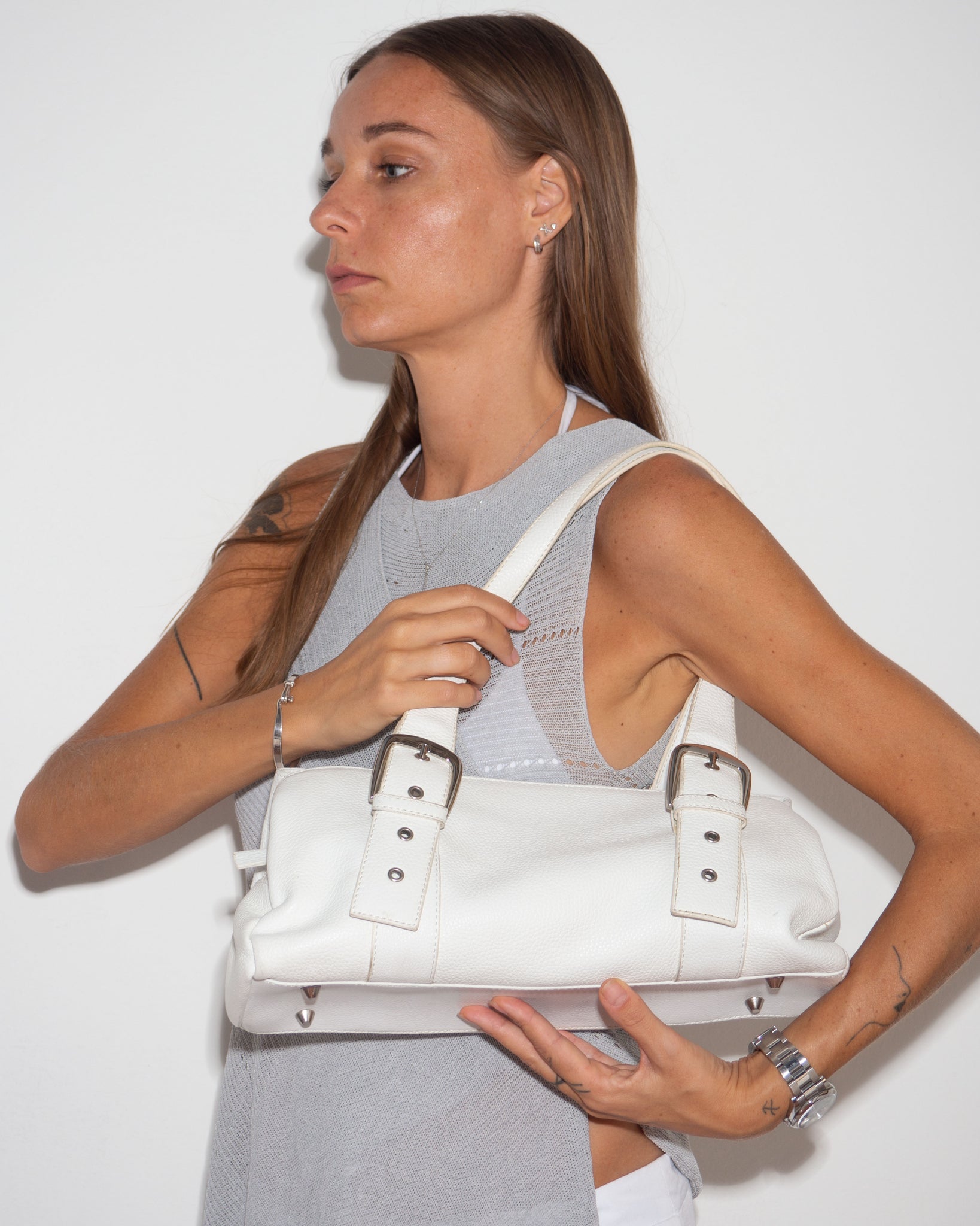 Leather Belted Bag