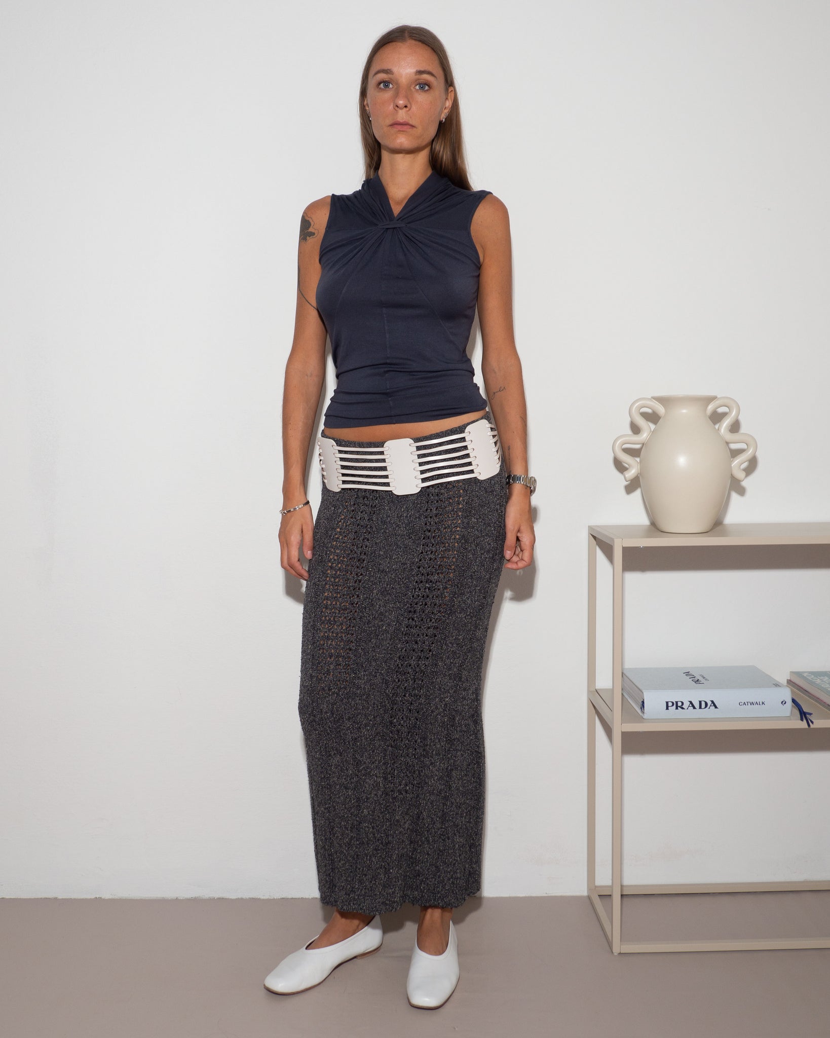 Silk Knitted Skirt