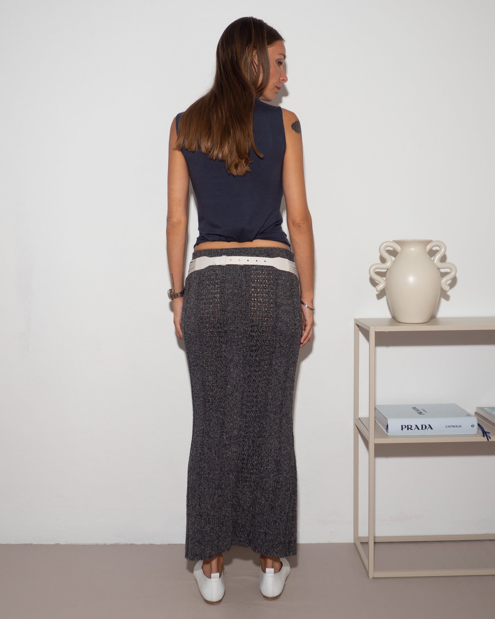 Silk Knitted Skirt