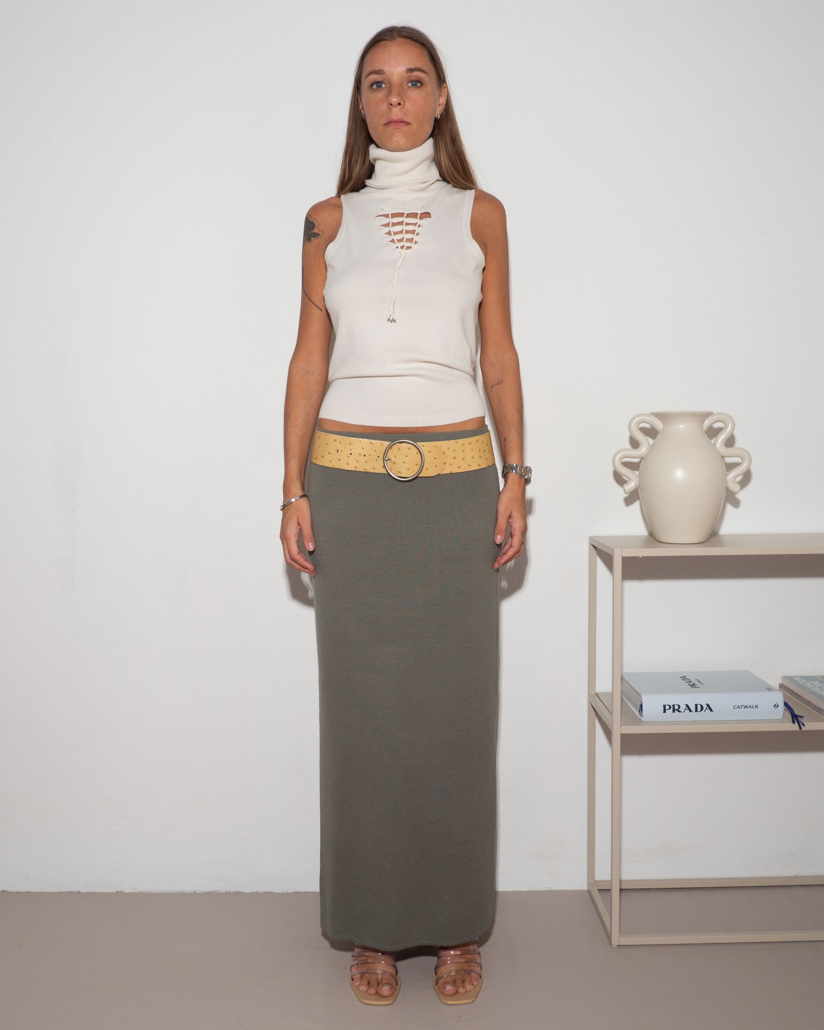 Turtleneck Knitted Vest