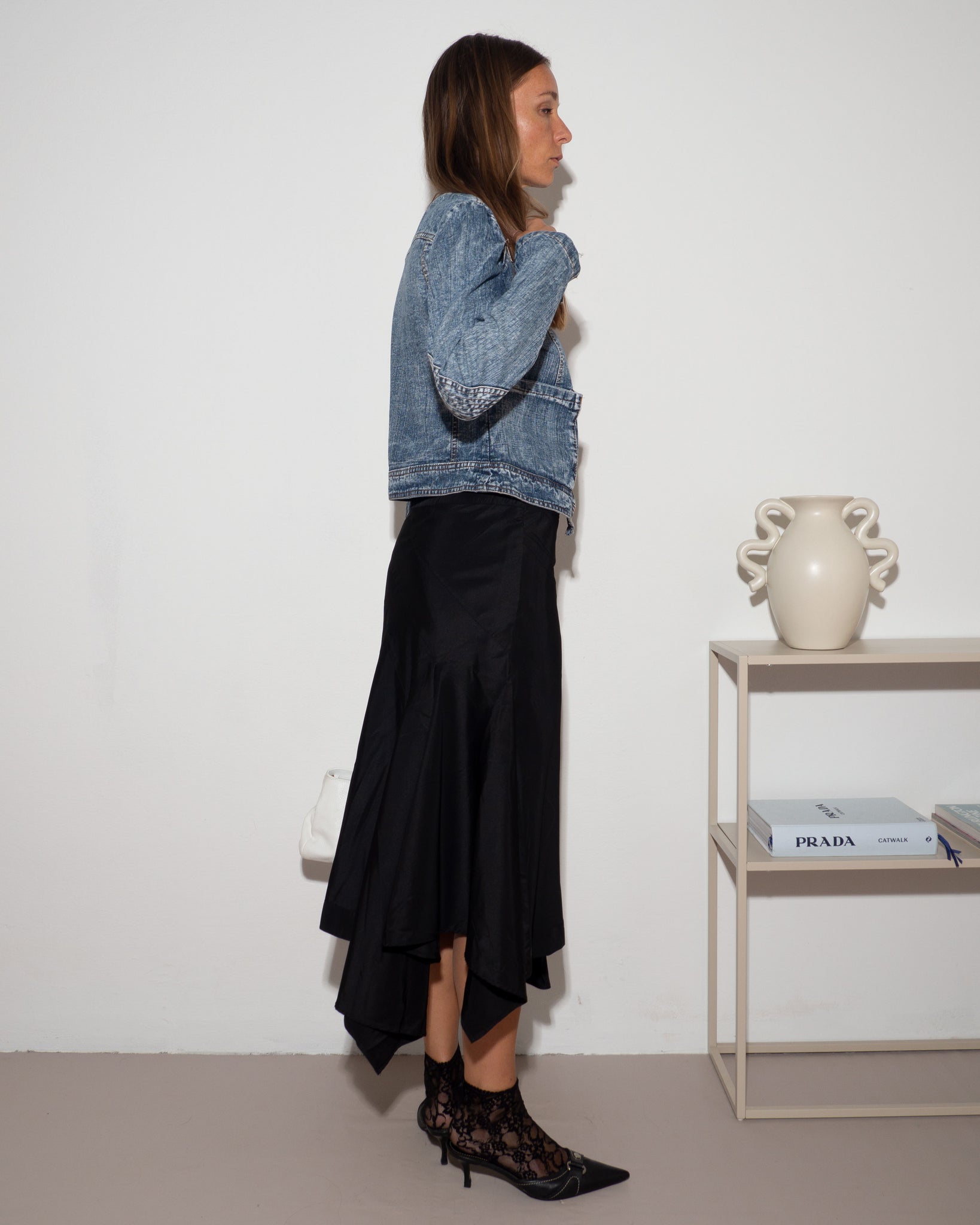 Black Asymmetric Skirt