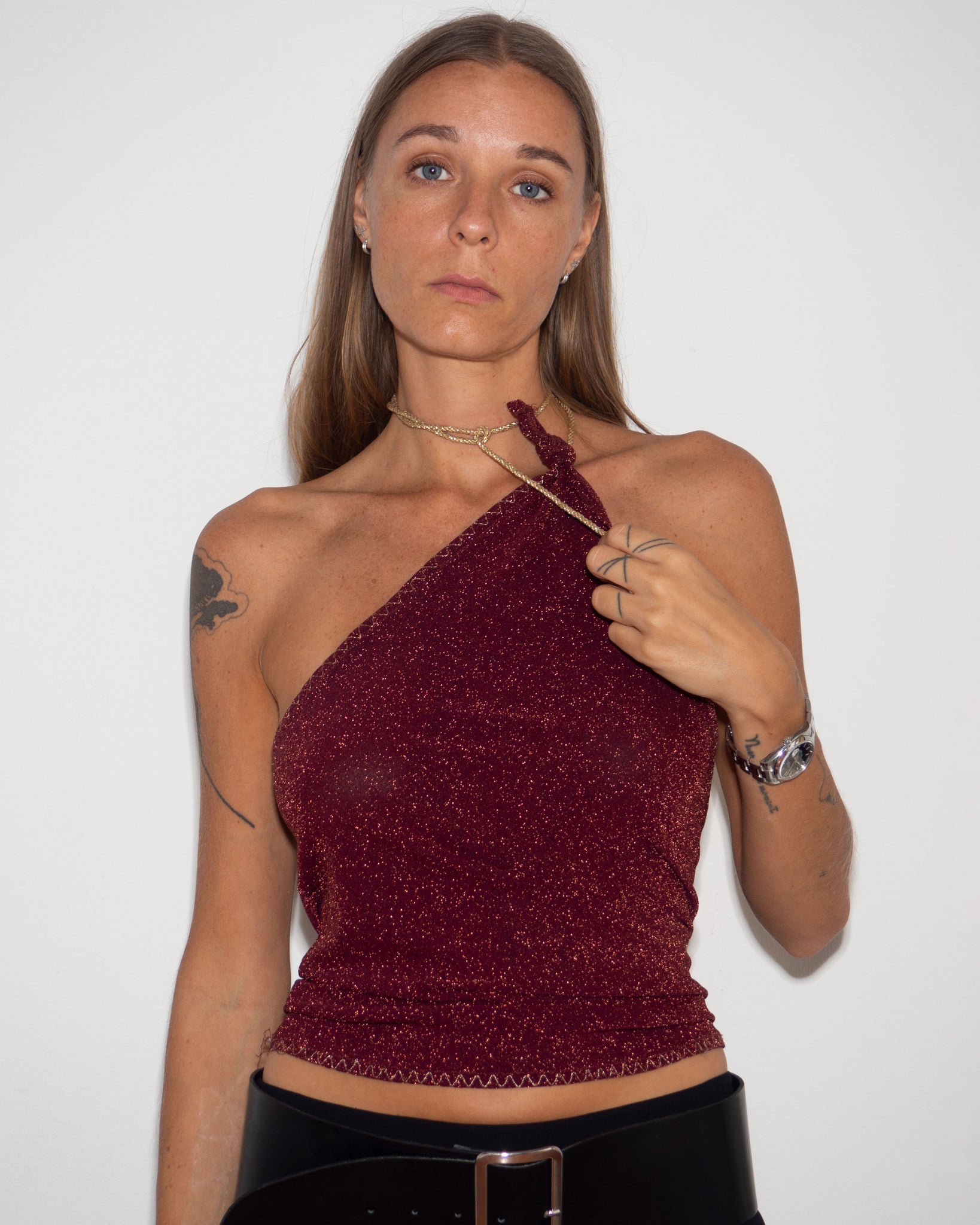 Lurex Asymmetric Top