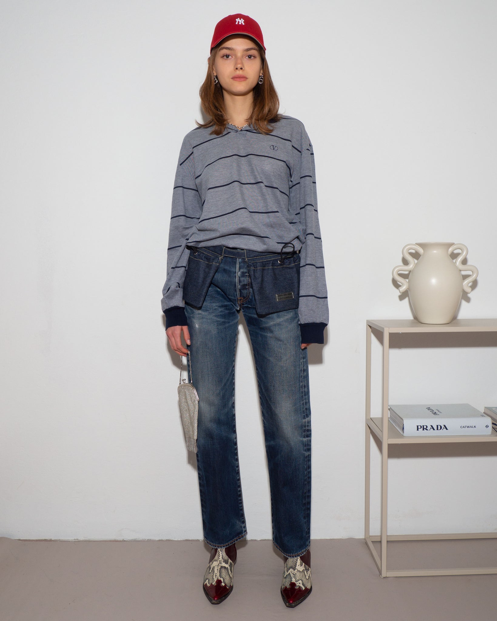 Valentino Long Sleeve Polo