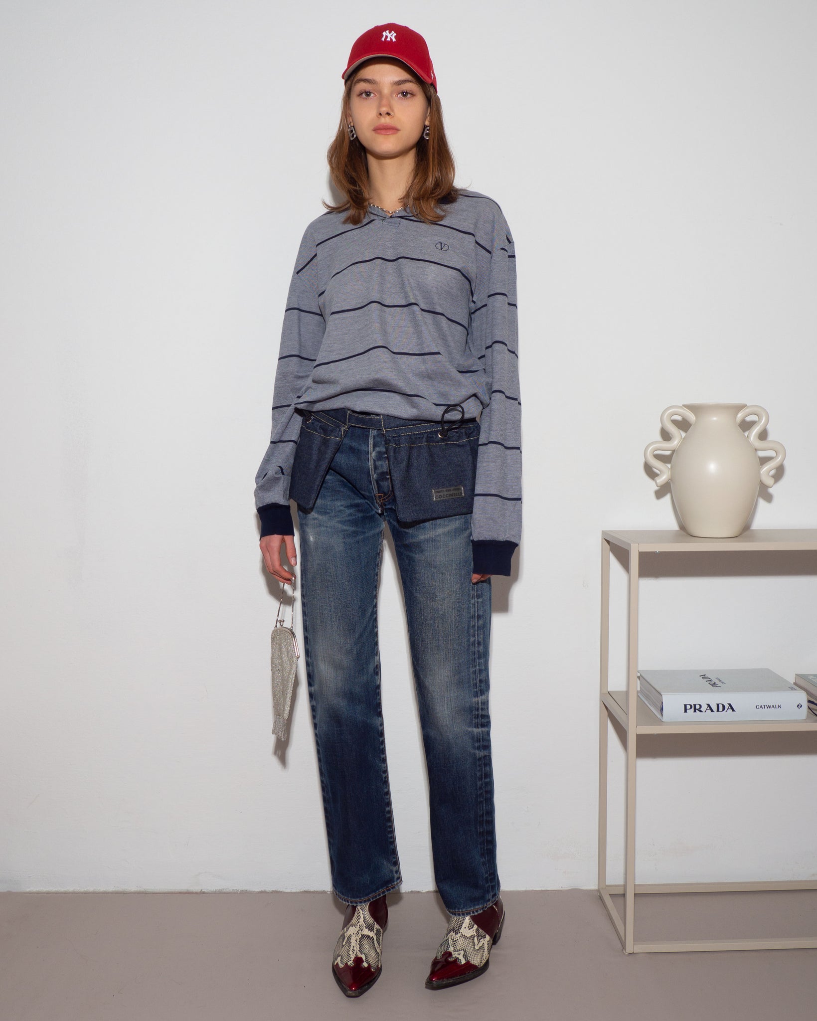 Valentino Long Sleeve Polo