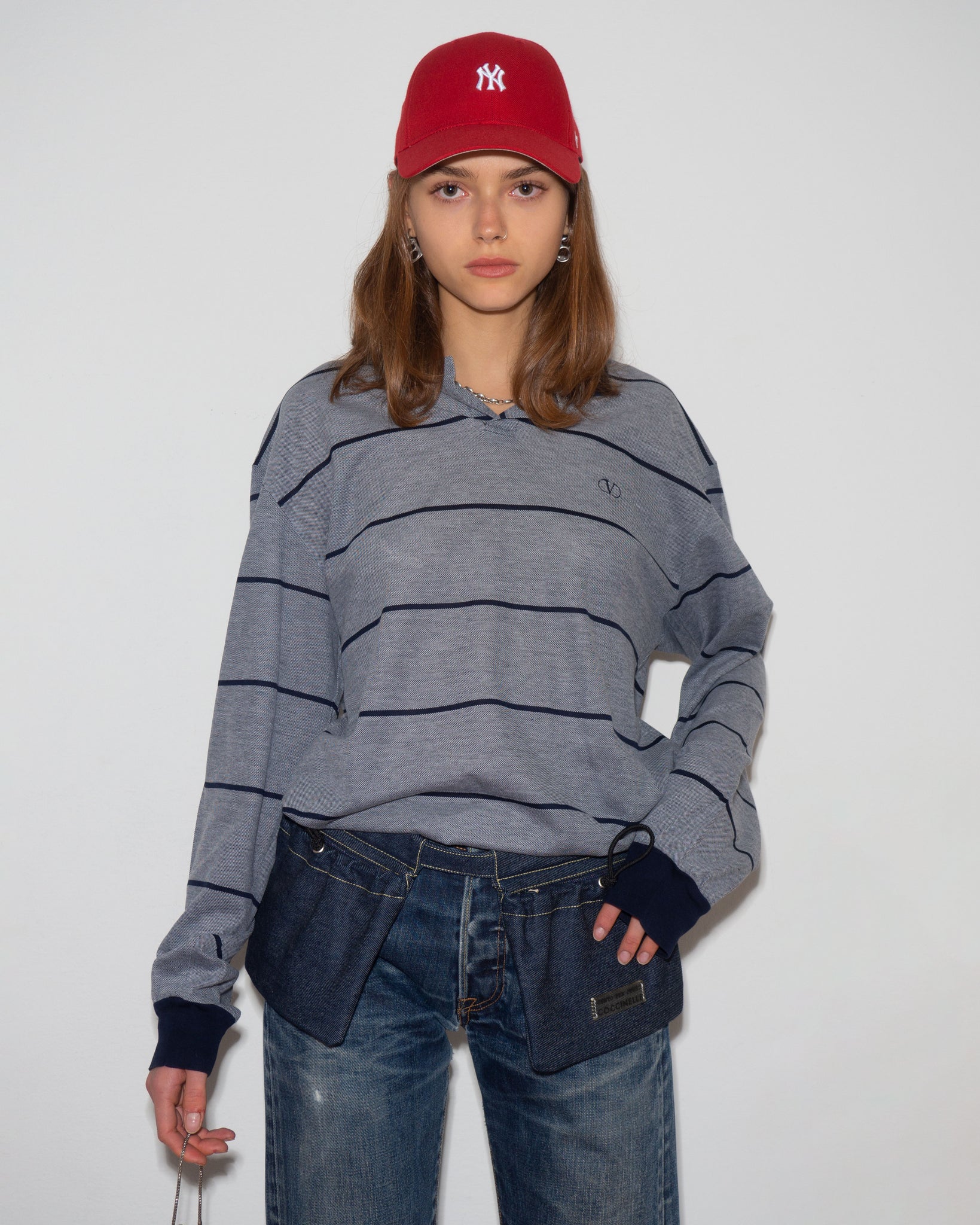 Valentino Long Sleeve Polo