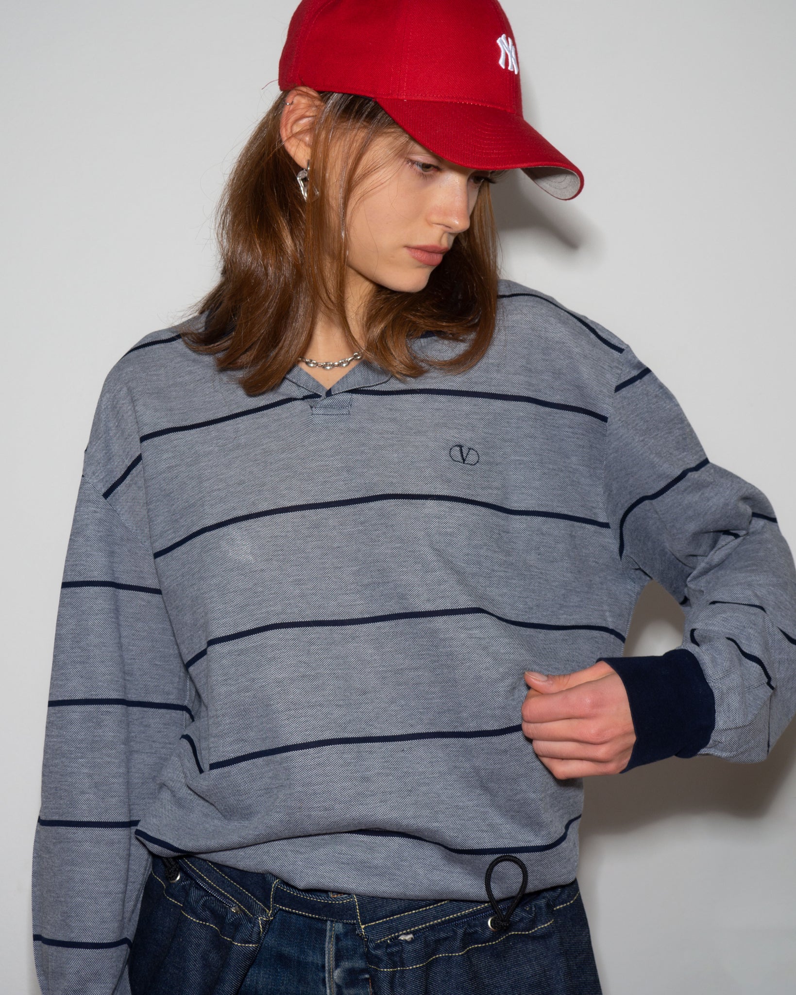 Valentino Long Sleeve Polo
