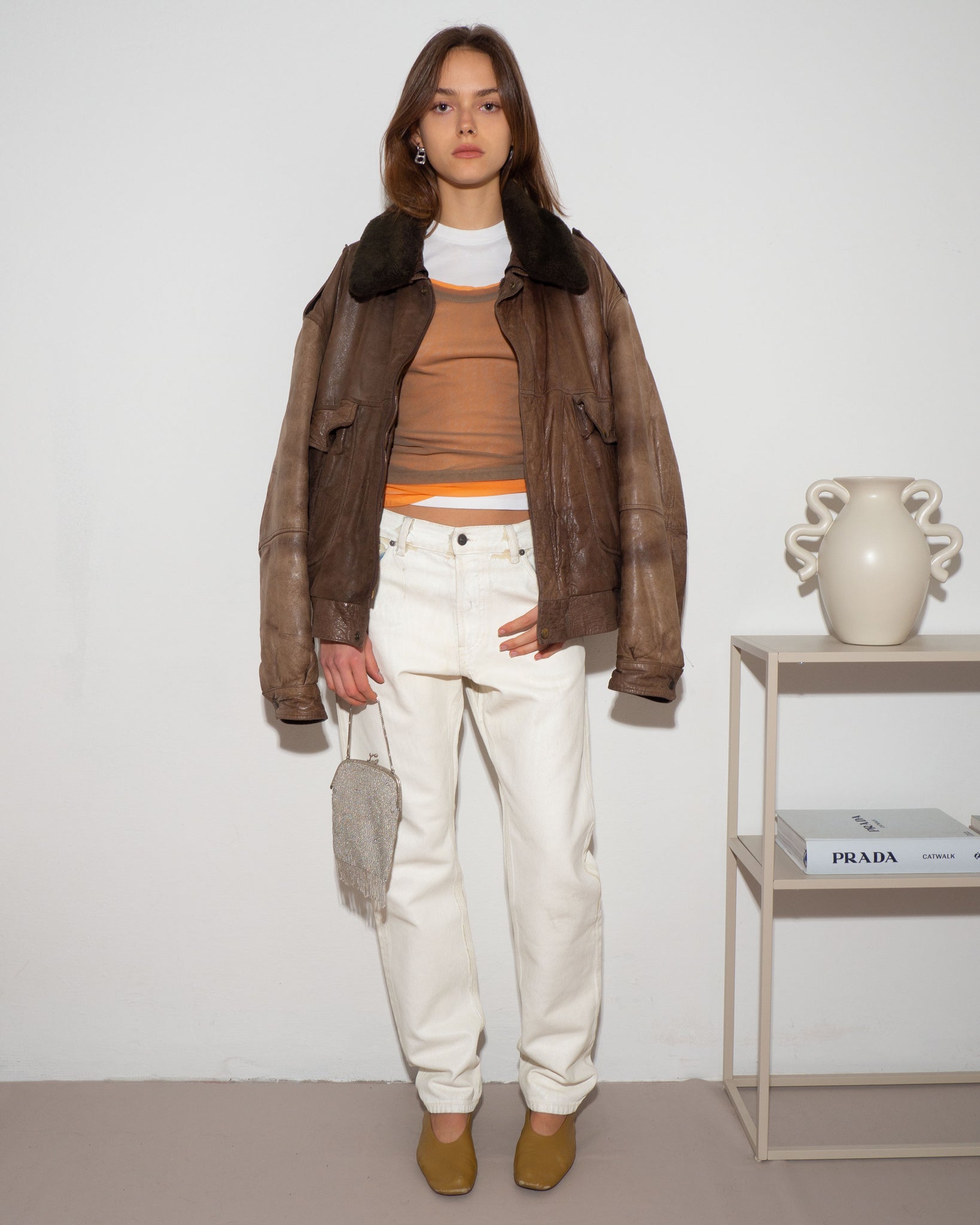 Leather Aviator Jacket