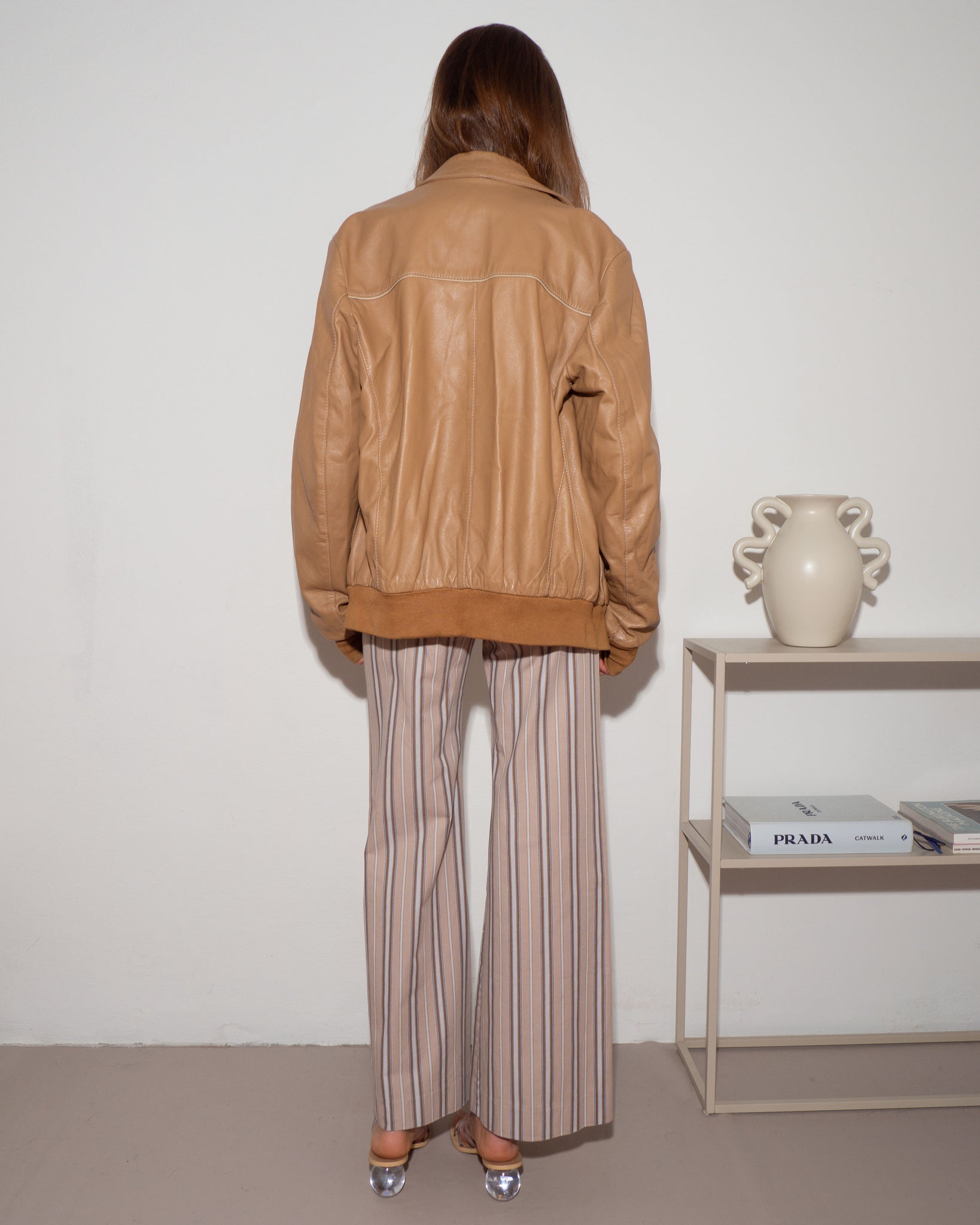 Leather Bomber Jacket