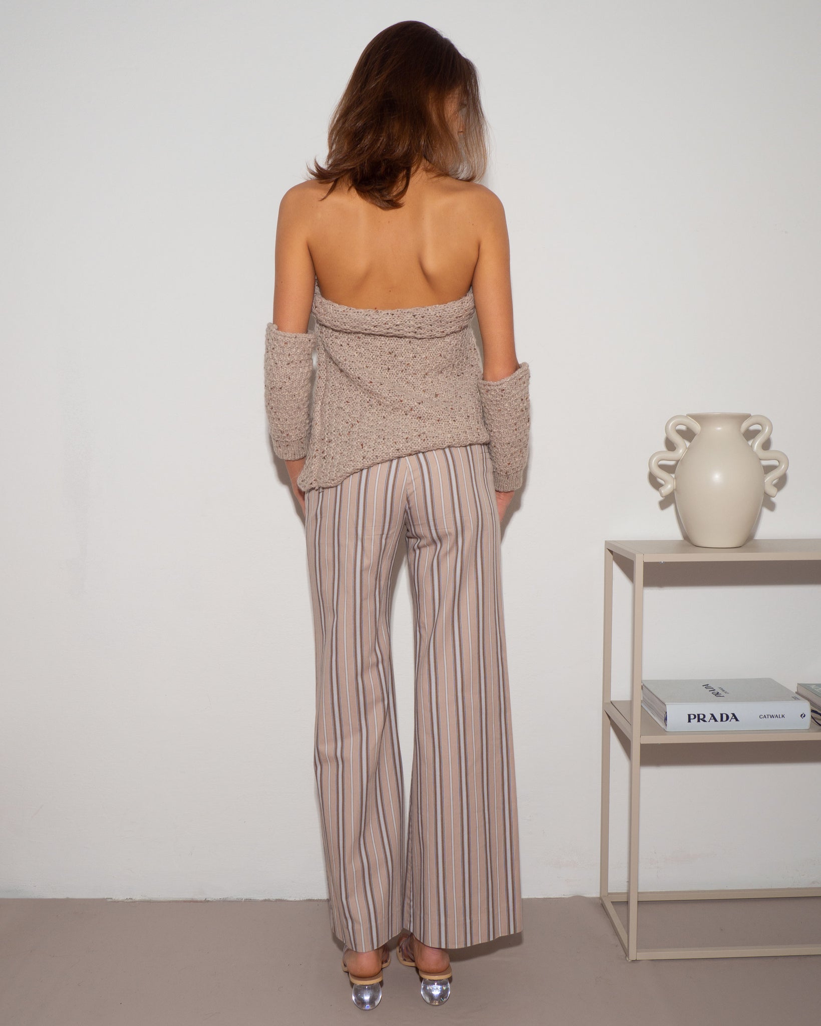 Detached Sleeve Knit Top