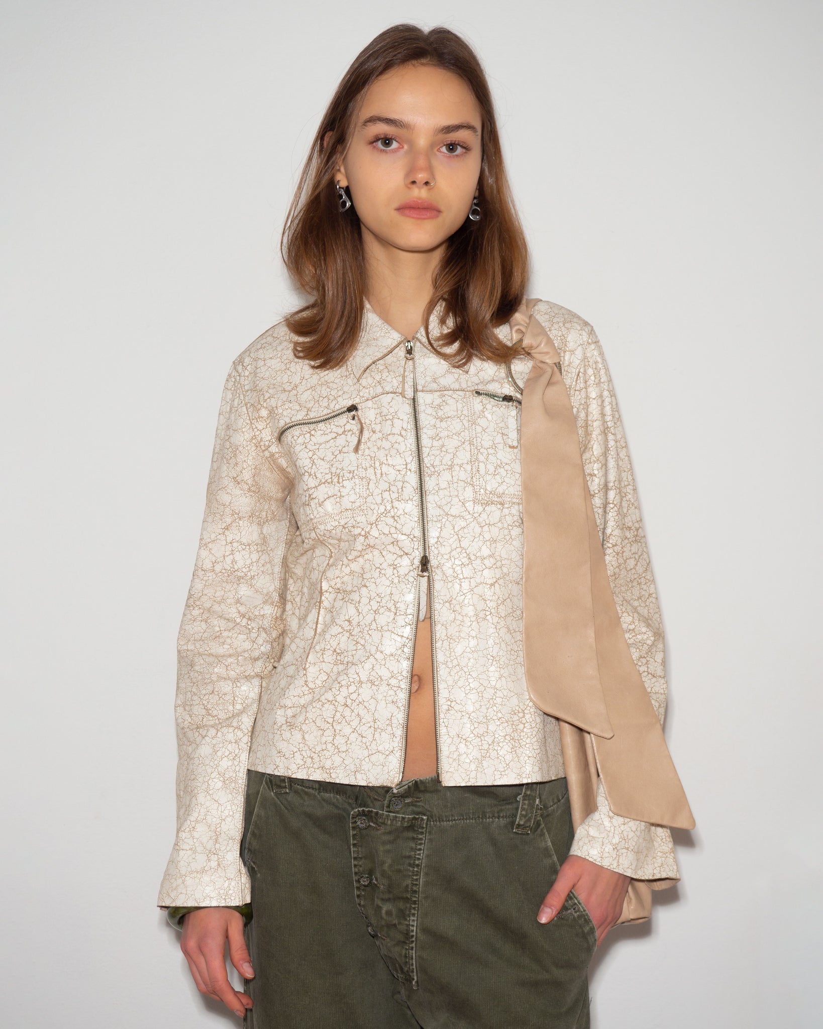 Aged Leather Jacket