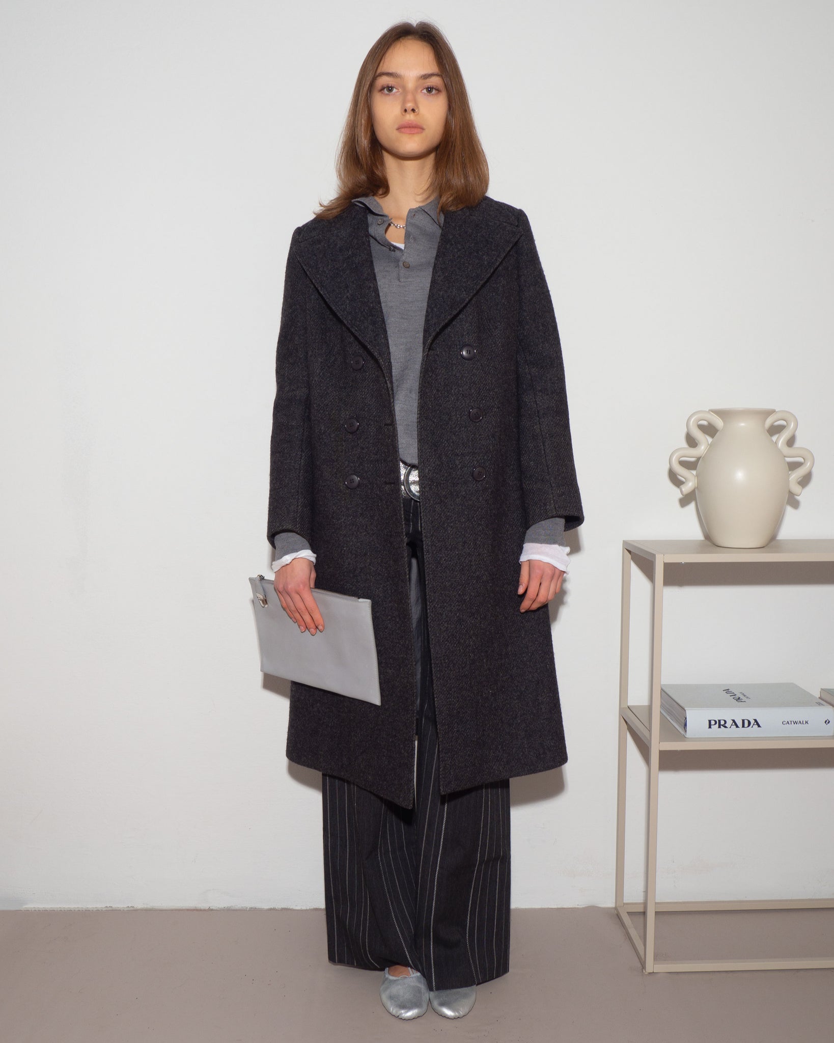 Anthracite Wool Coat