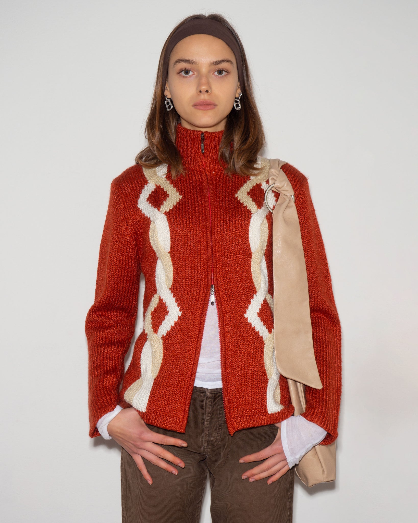 Wool Zip Cardigan
