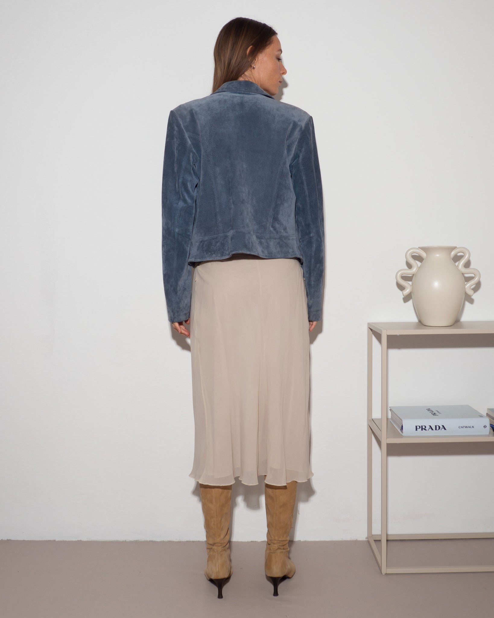 Silk Midi Skirt