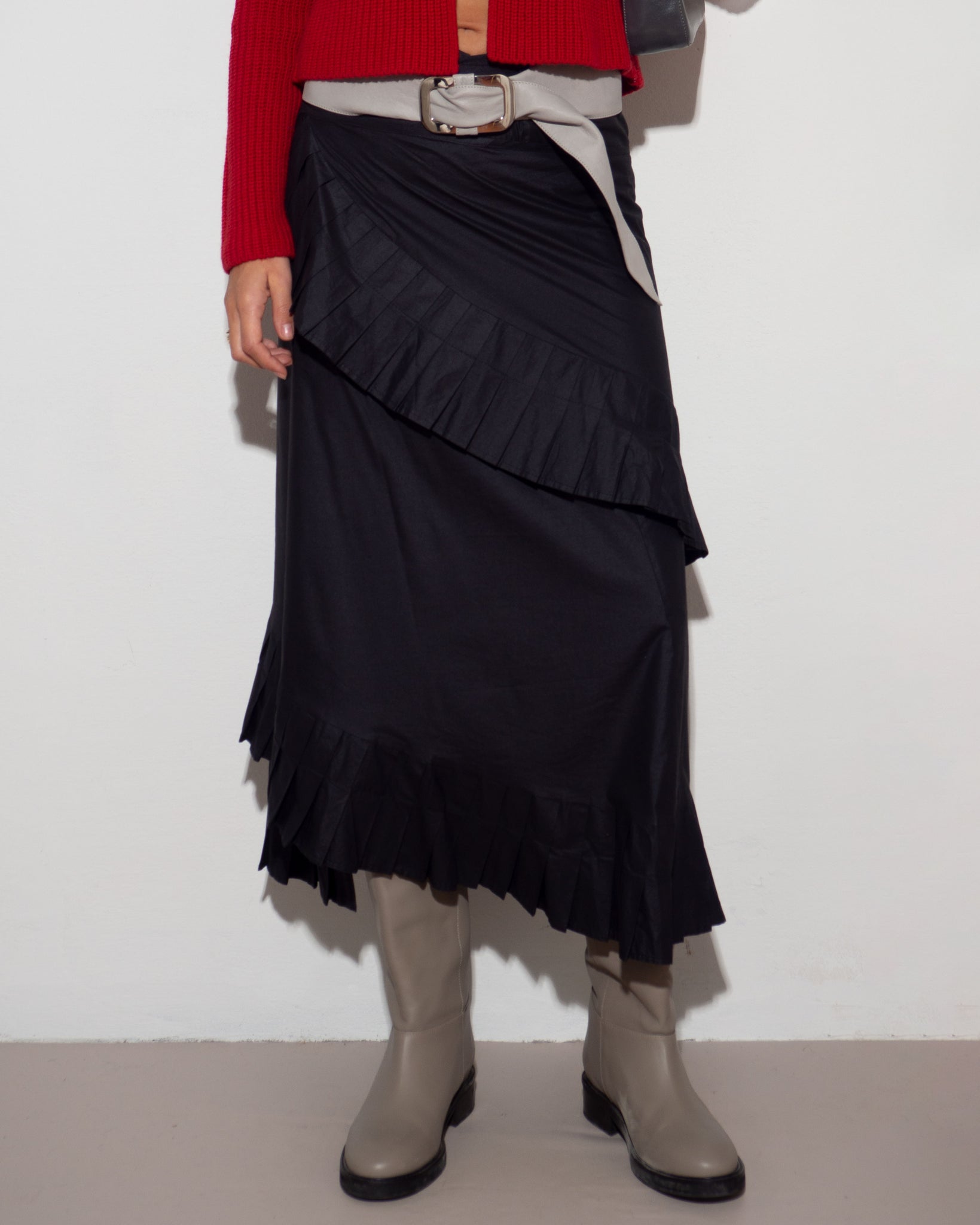 Black Envelope Skirt