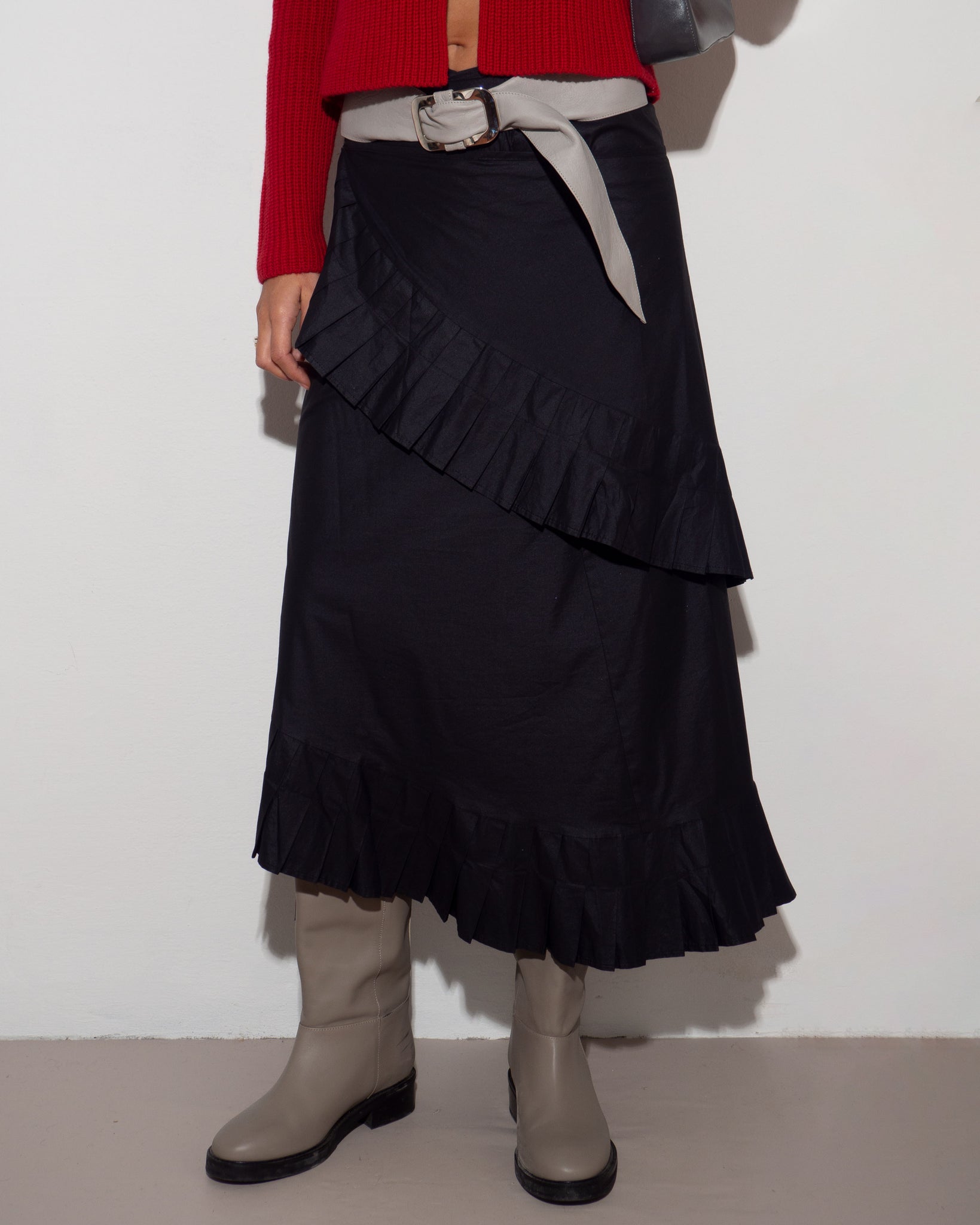 Black Envelope Skirt