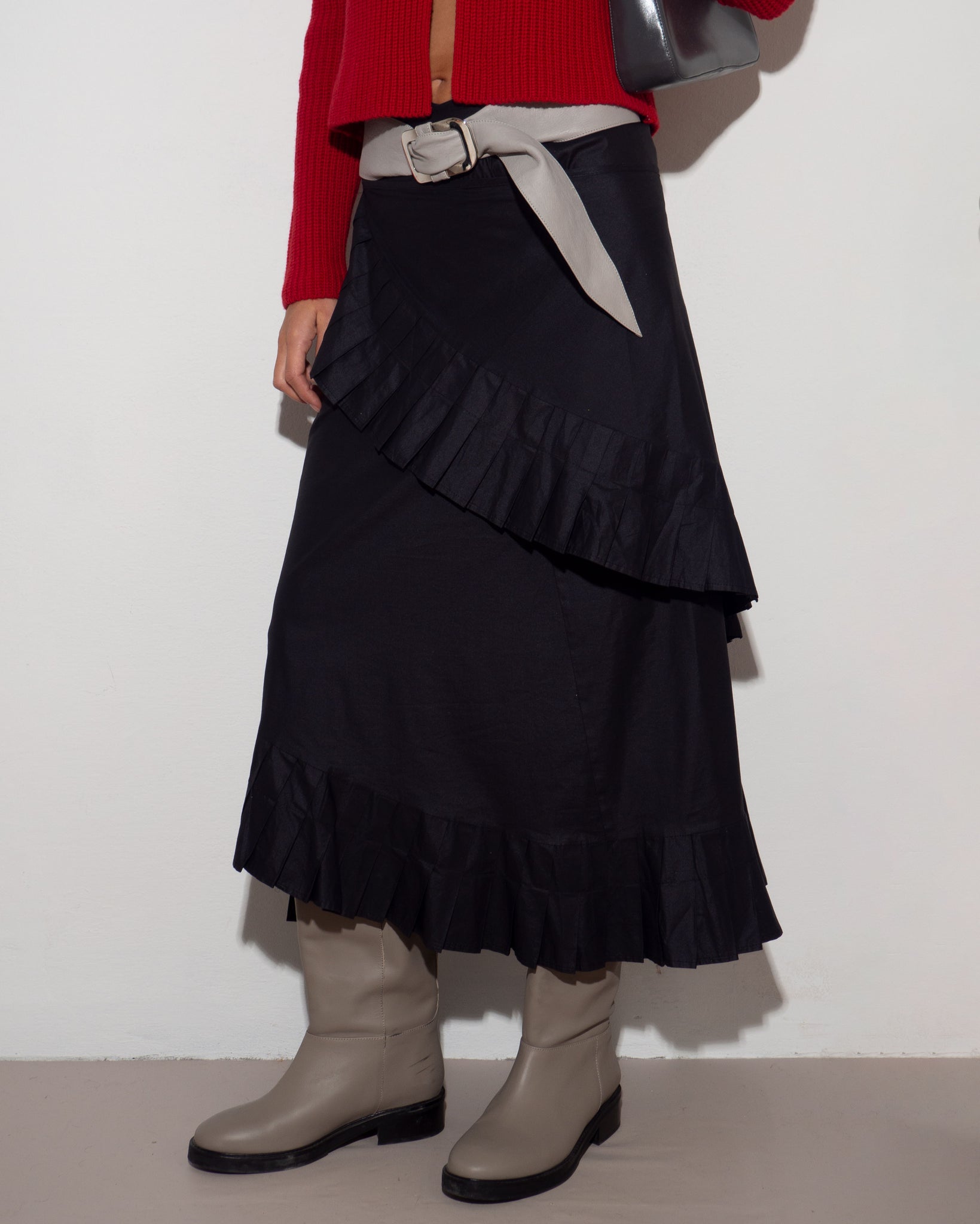 Black Envelope Skirt