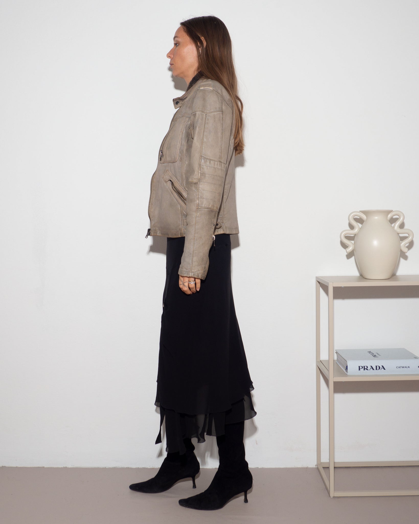 Silk Asymmetric Skirt