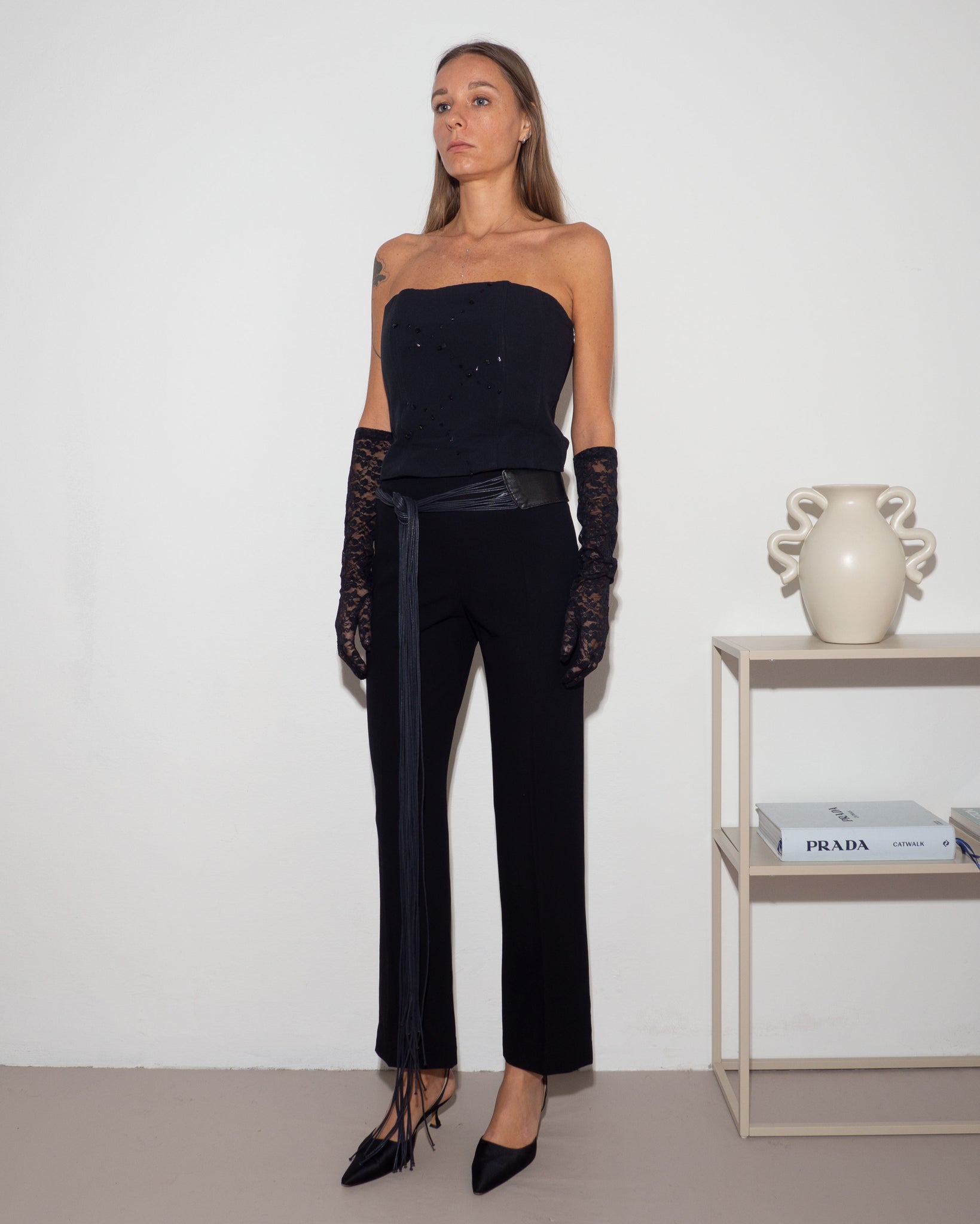Silk Embellished Corset