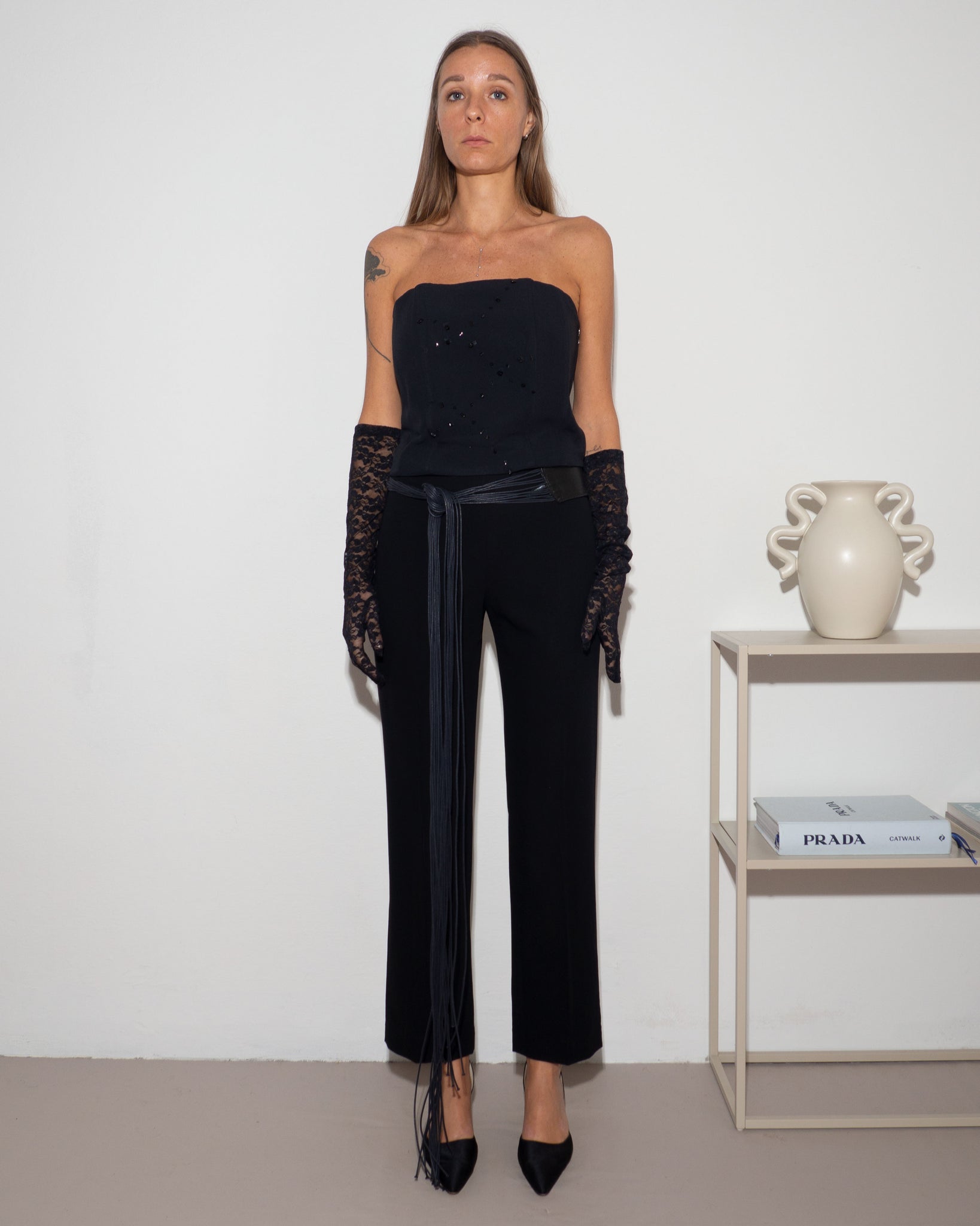Silk Embellished Corset