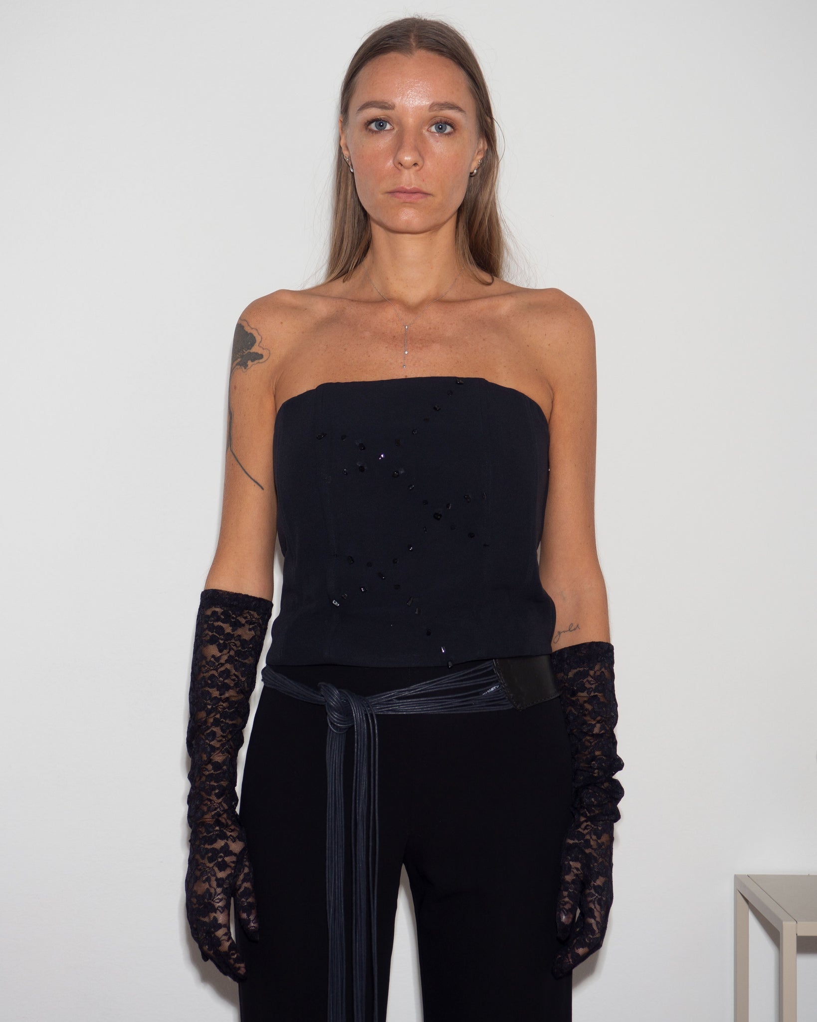 Silk Embellished Corset