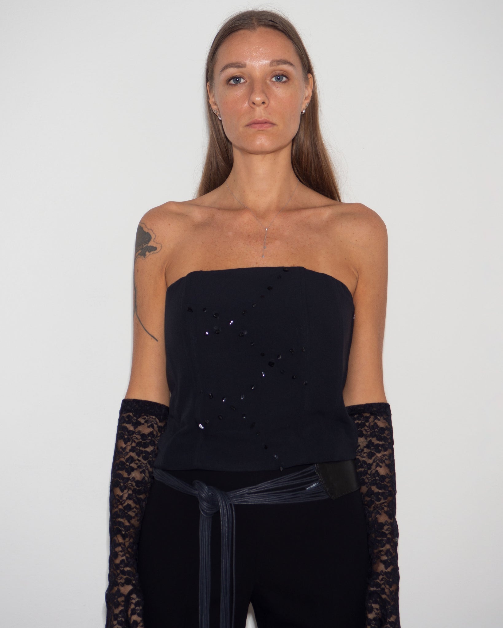 Silk Embellished Corset