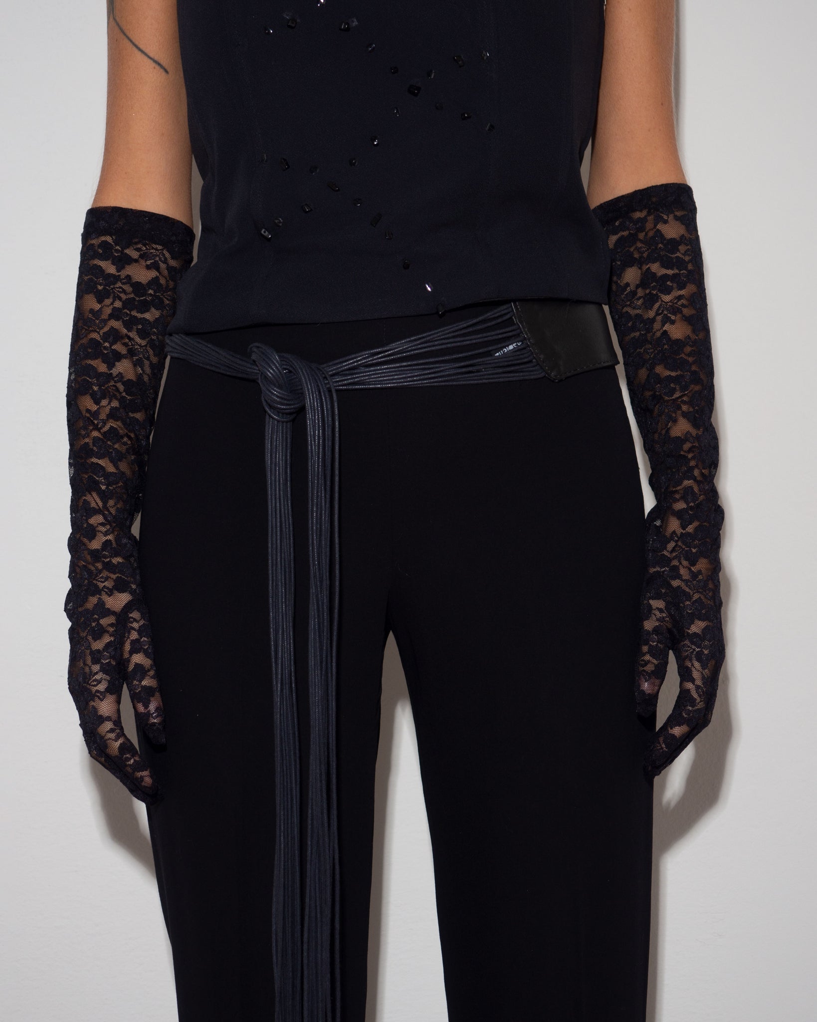 Leather String Belt