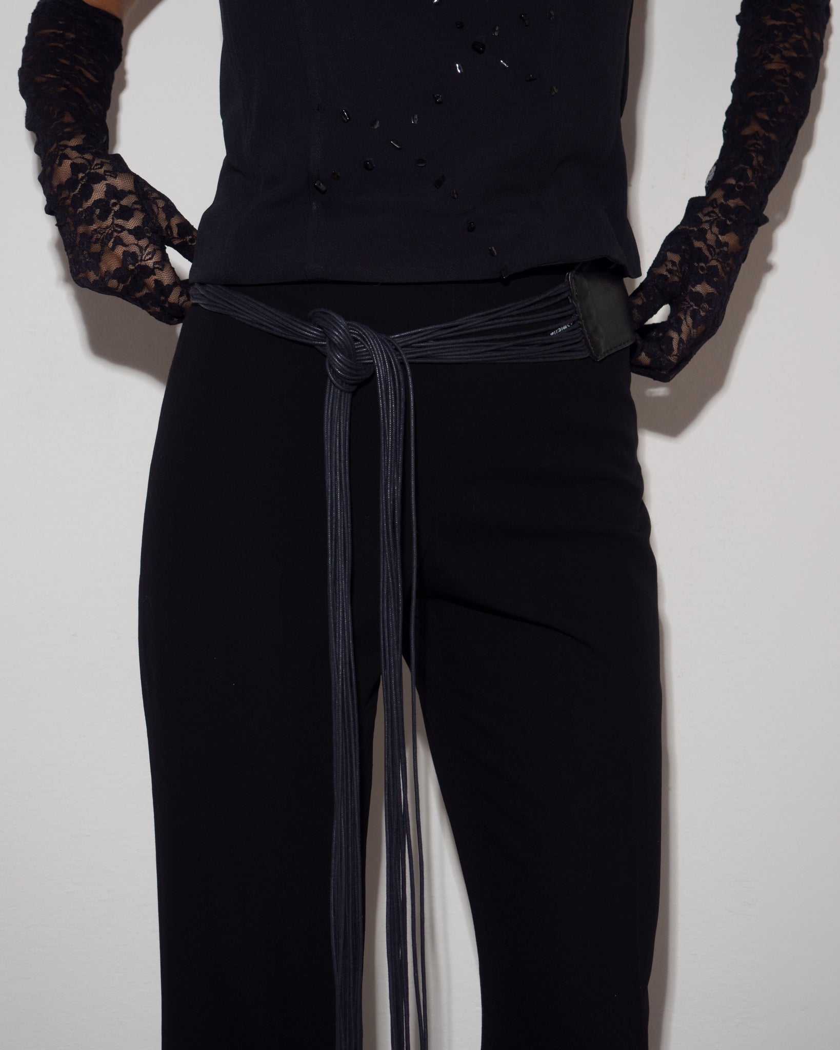 Leather String Belt