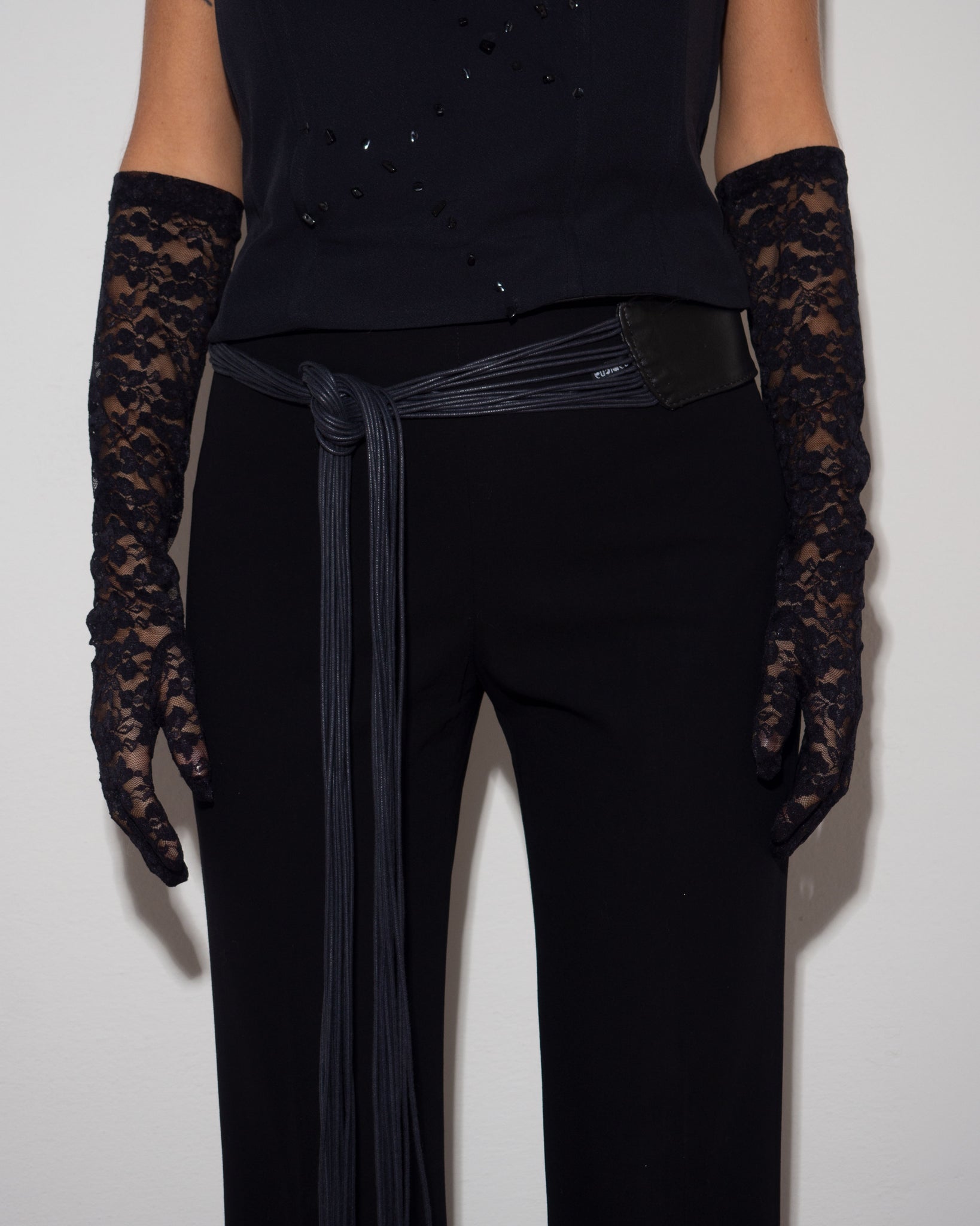 Leather String Belt