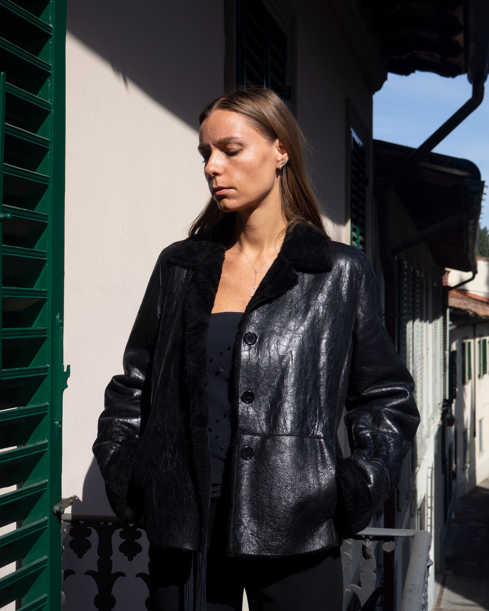 Black Shearling Jacket