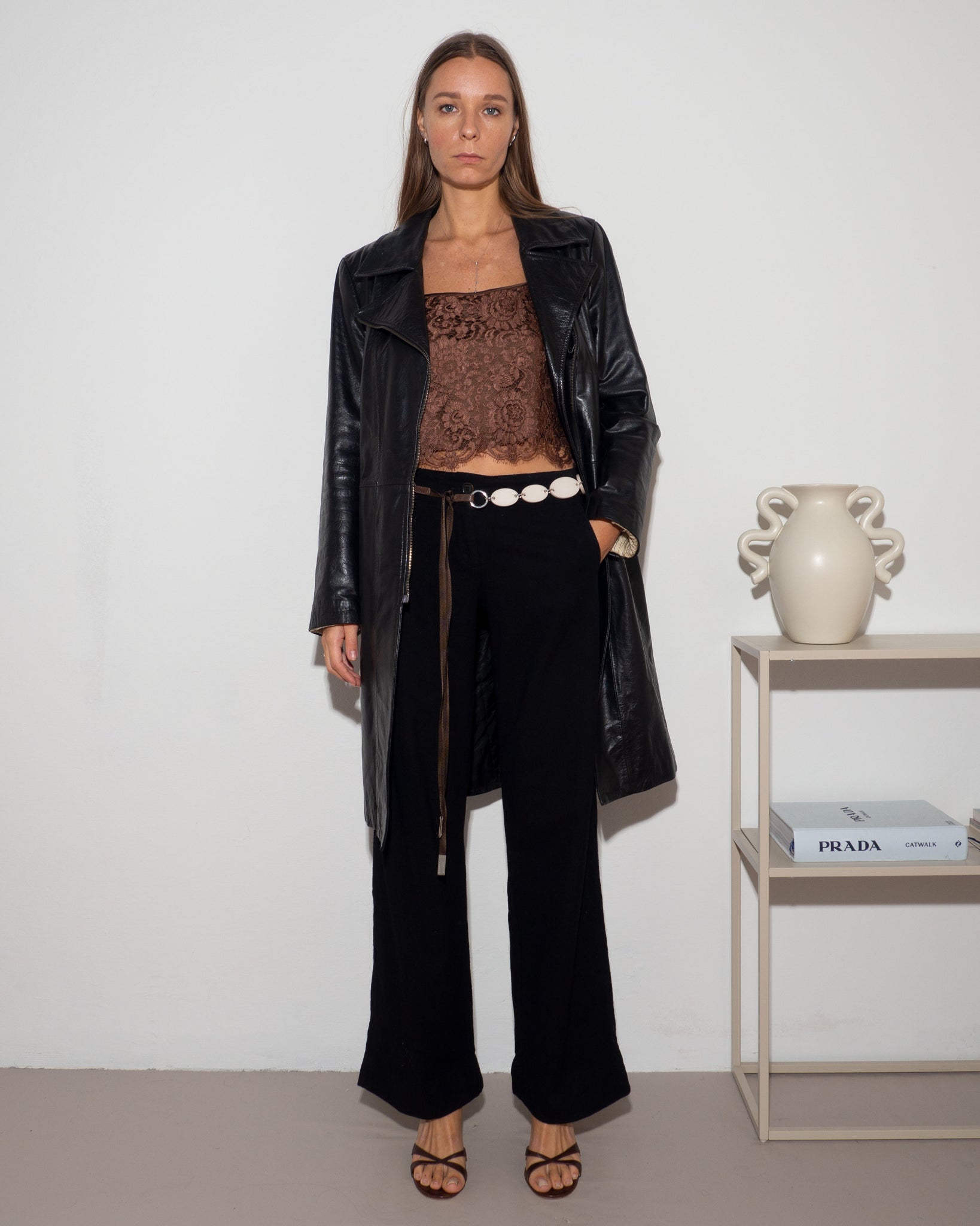 Black Leather Coat