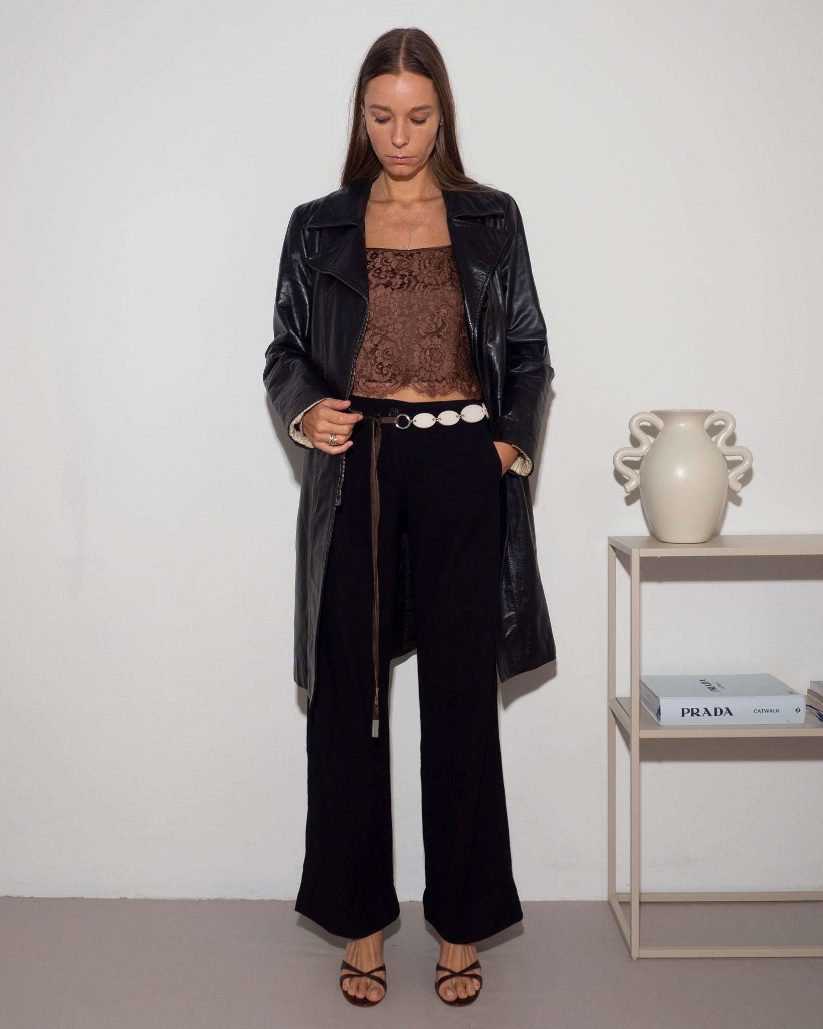 Black Leather Coat