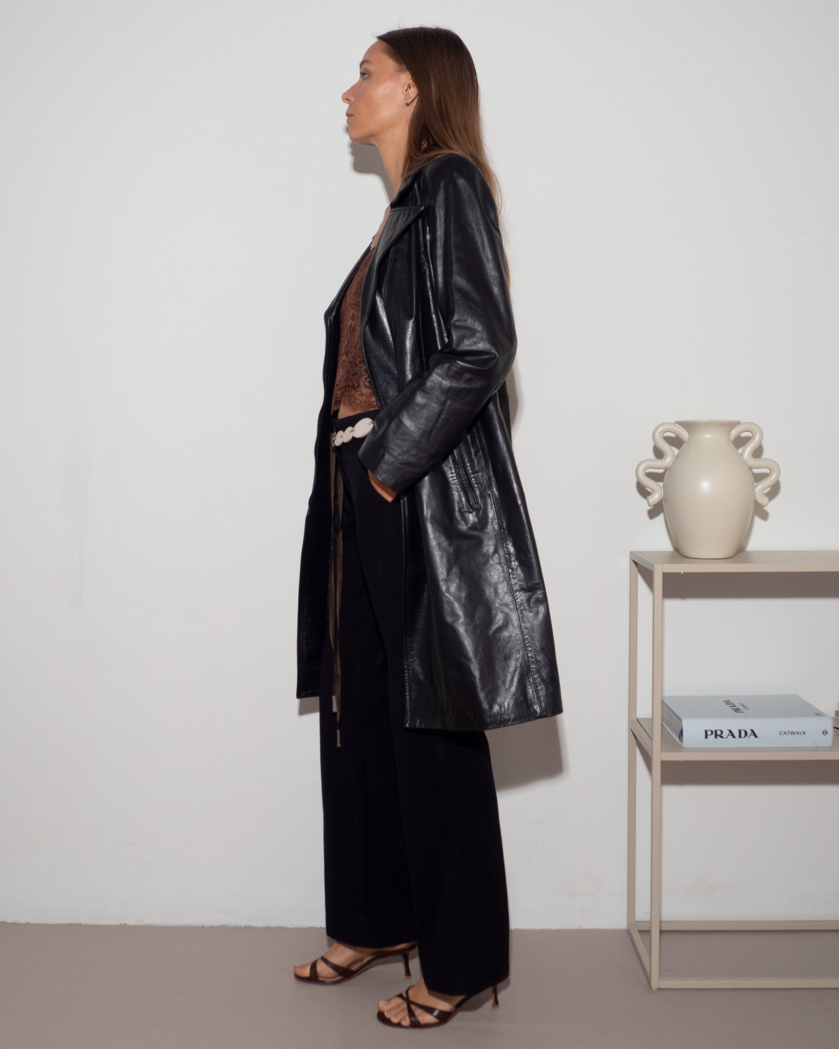 Black Leather Coat