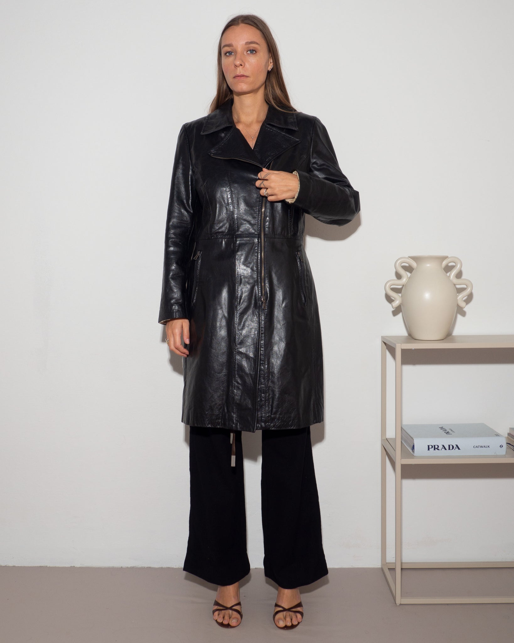 Black Leather Coat