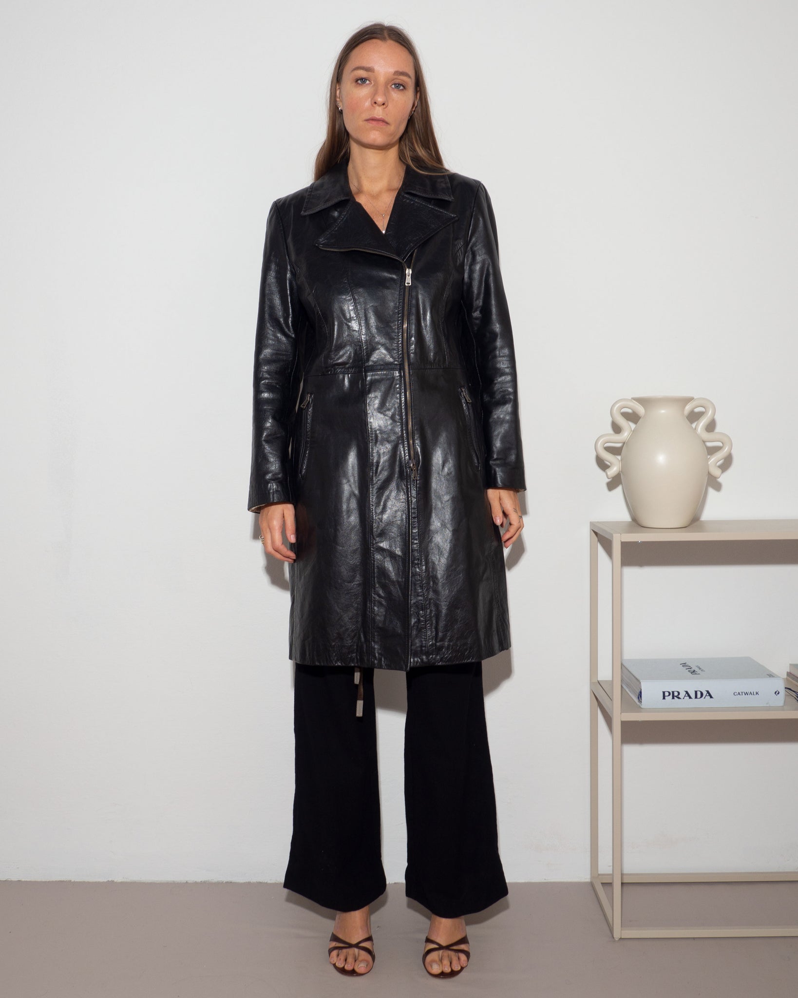 Black Leather Coat