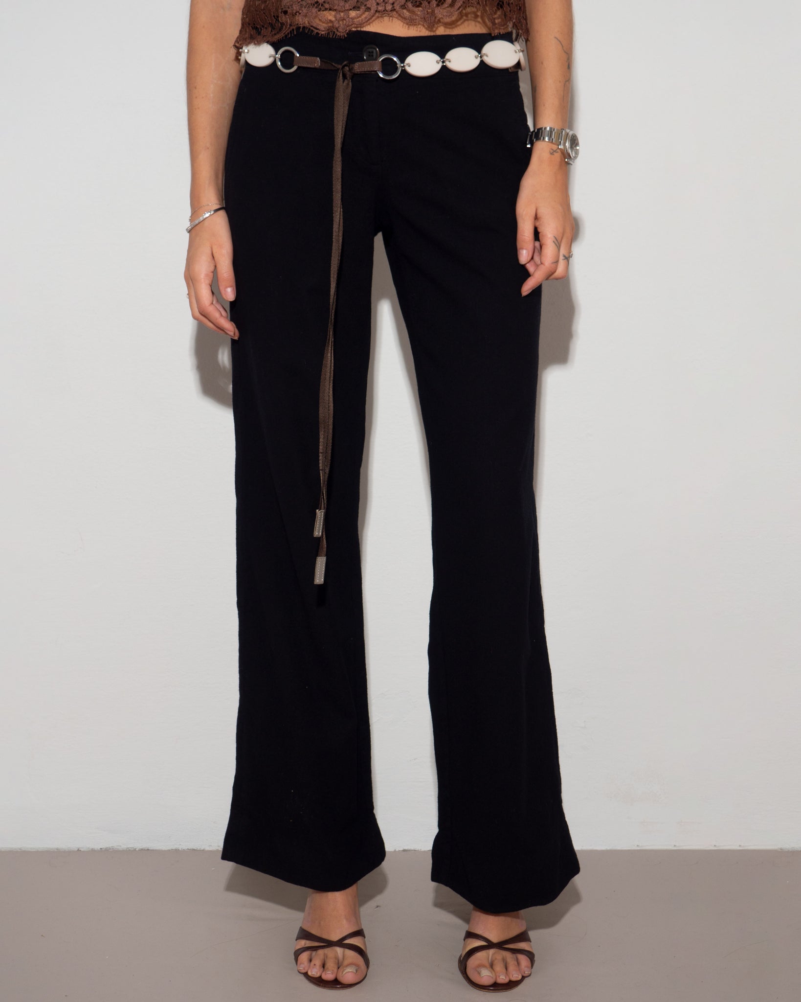 Black Wide Trousers