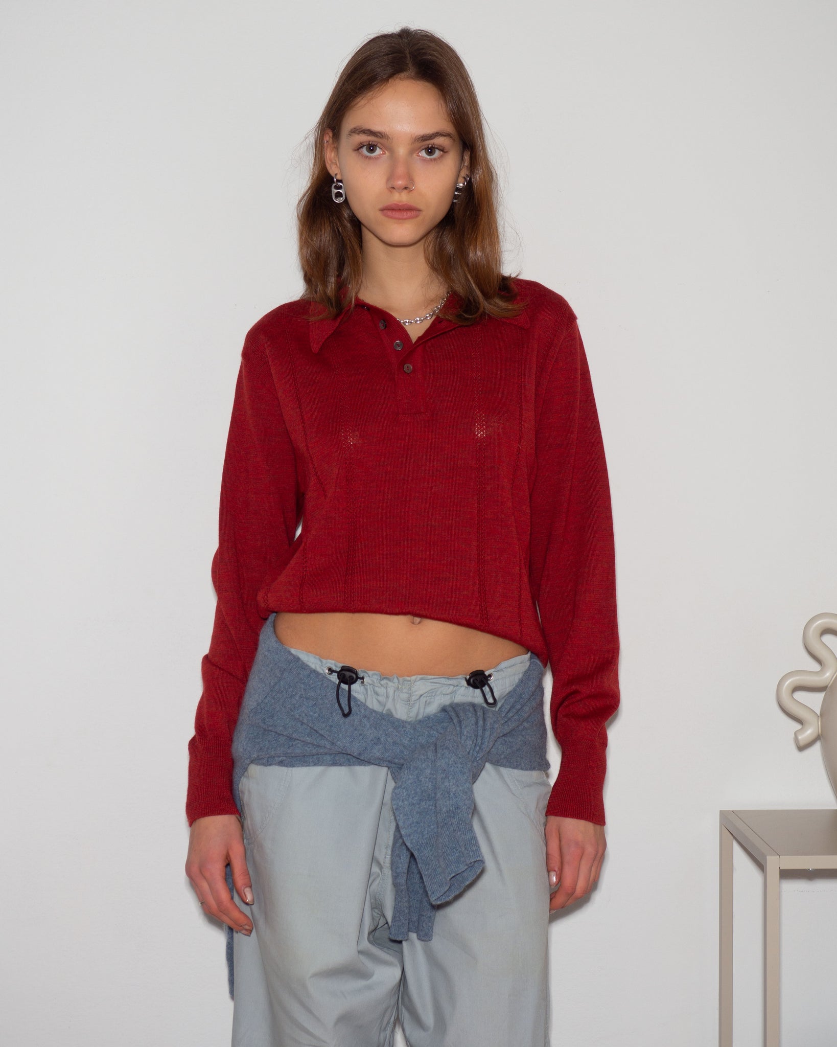 Wool Polo Knit