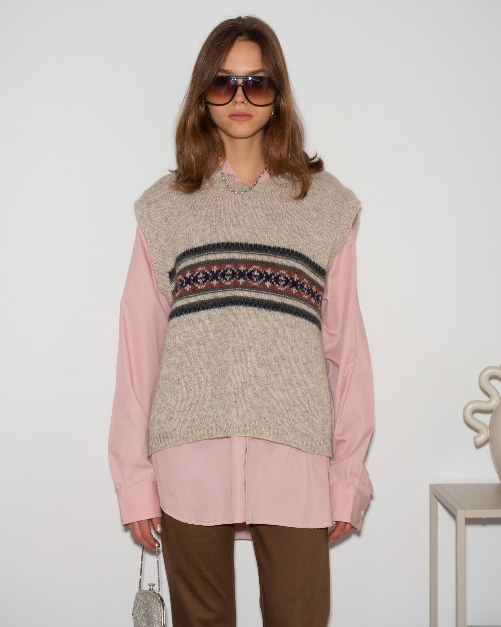 Sleeveless Knit Vest (Made in USA)