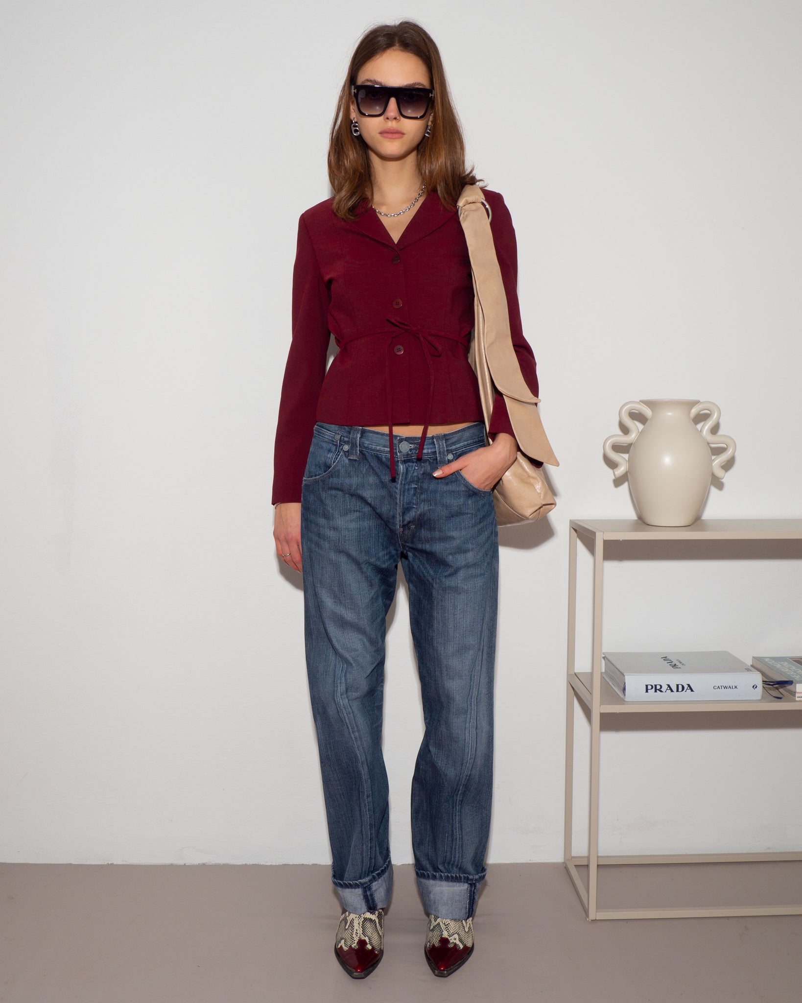 Alysi Belted Blazer