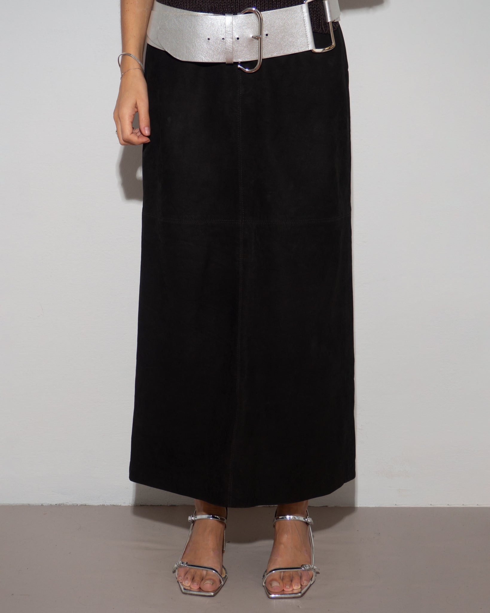 Espresso Suede Skirt